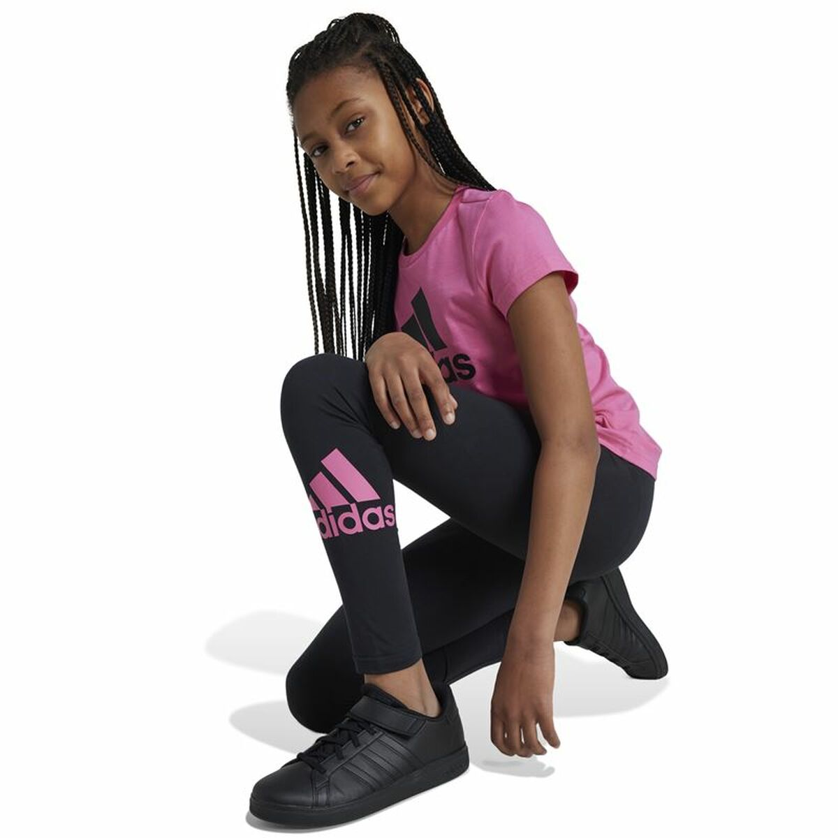Sports Leggings Adidas Essentials Big Logo Black