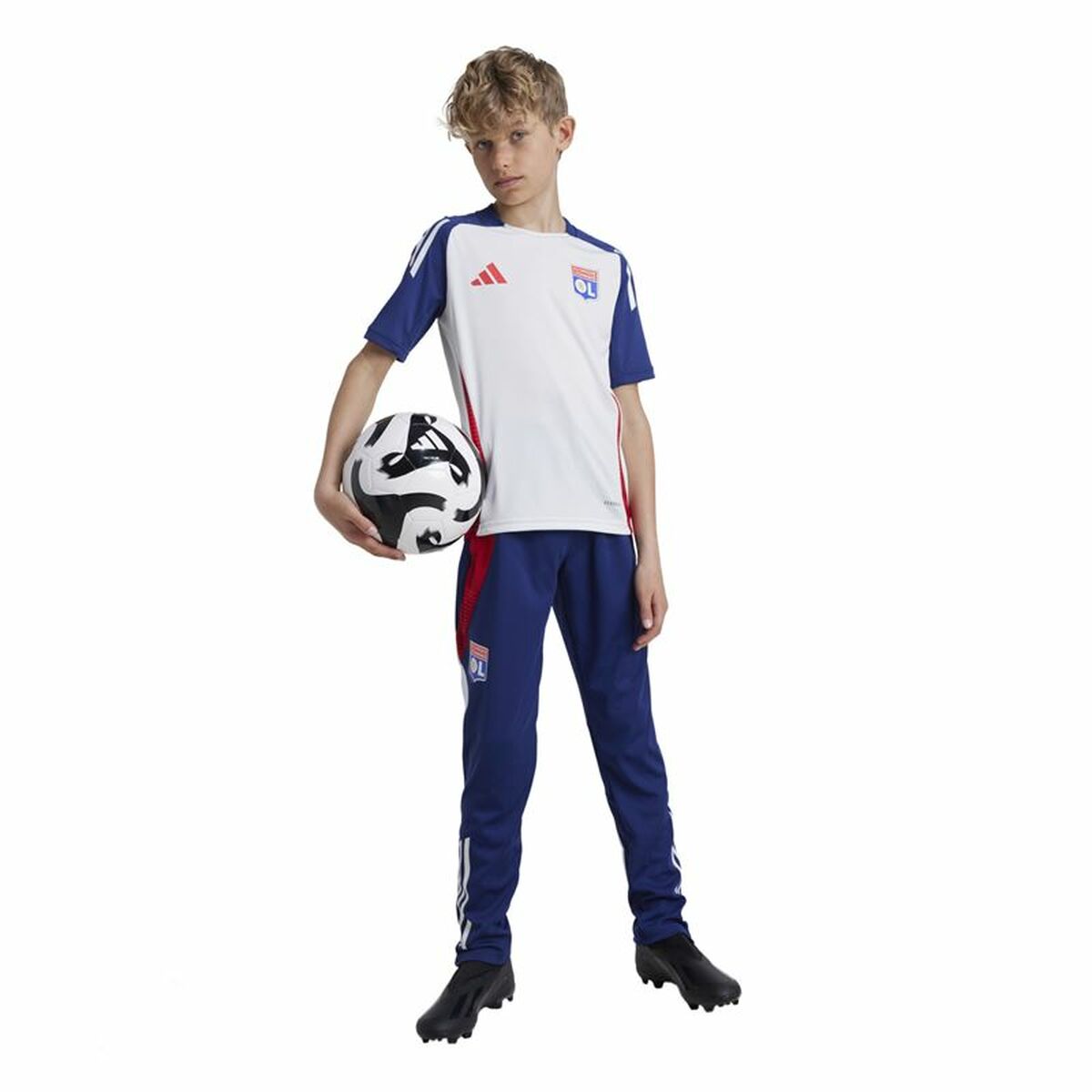 Children’s Short Sleeved Football Shirt Adidas Tiro24 Blue (9-10 Years)