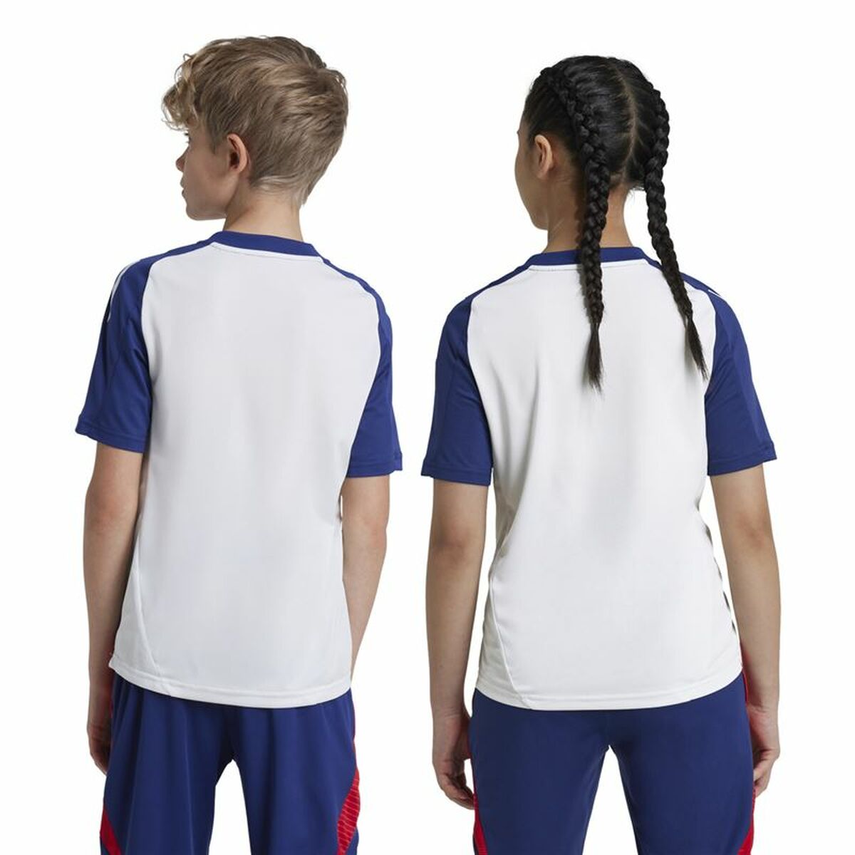 Children’s Short Sleeved Football Shirt Adidas Tiro24 Blue (9-10 Years)