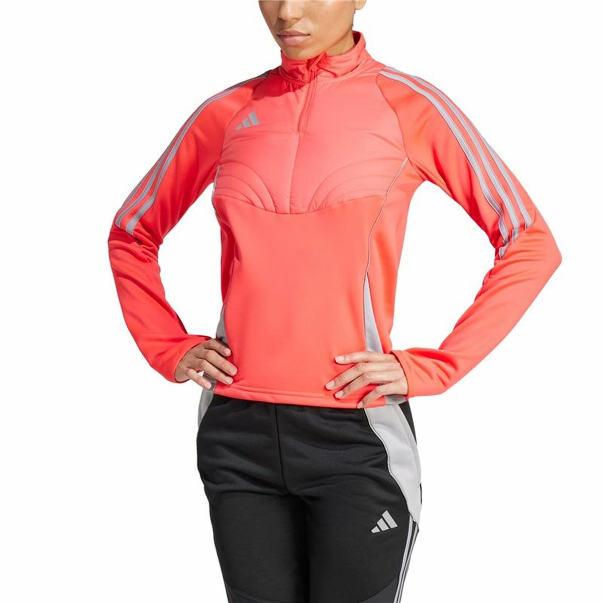Womens Sweatshirt without Hood Adidas Winterized Salmon