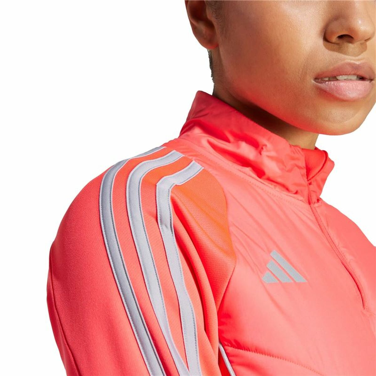 Womens Sweatshirt without Hood Adidas Winterized Salmon