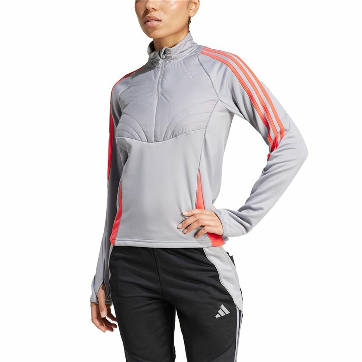 Womens Sweatshirt without Hood Adidas Winterized Grey