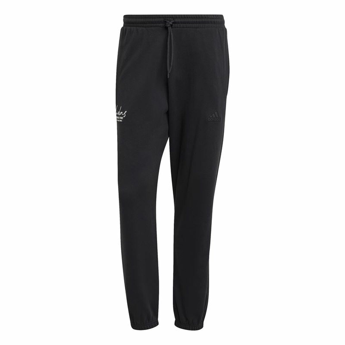 Long Sports Trousers Adidas Brand Love French Terry Black Men Long Sports Trousers Adidas Brand Love French Terry Black Men