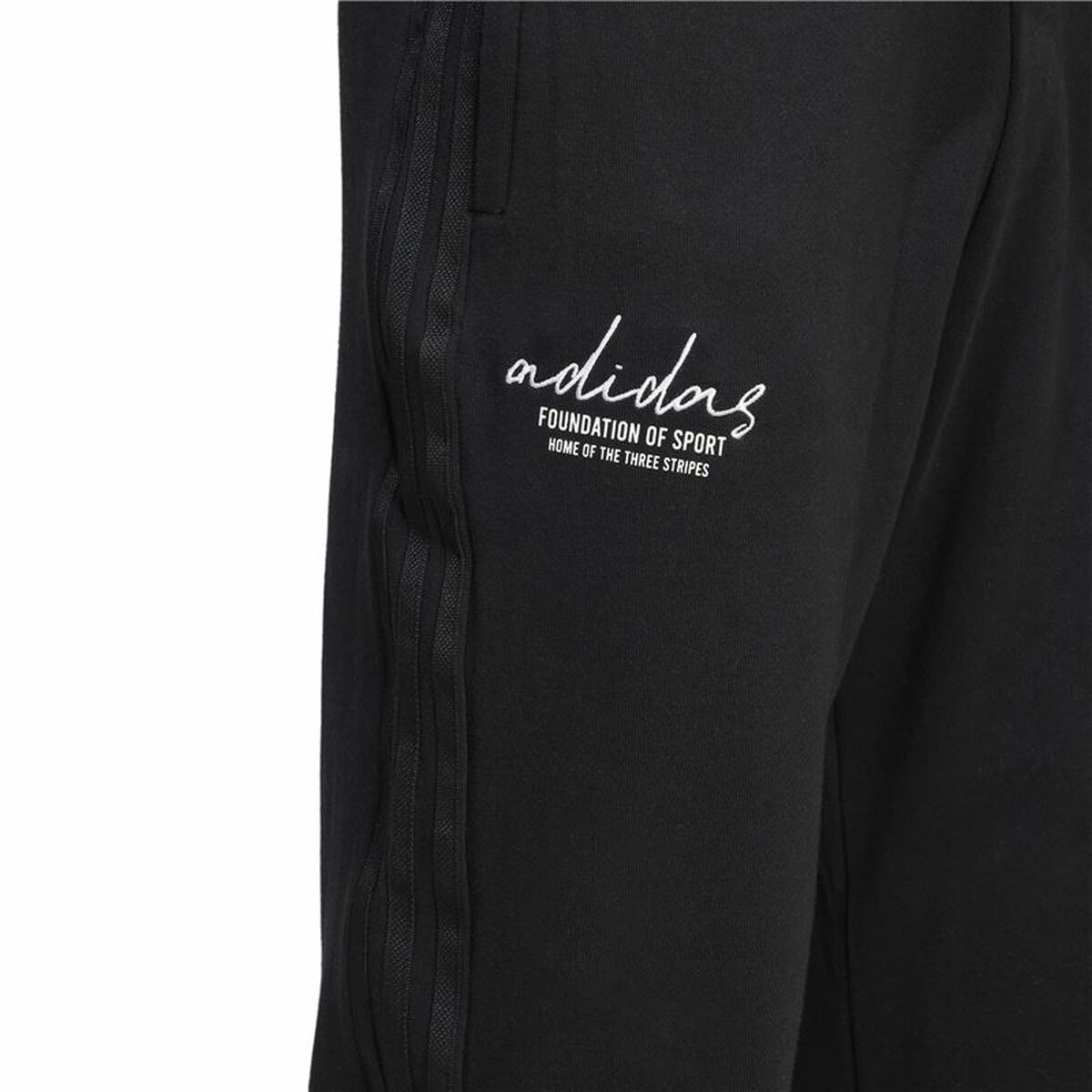 Long Sports Trousers Adidas Brand Love French Terry Black Men