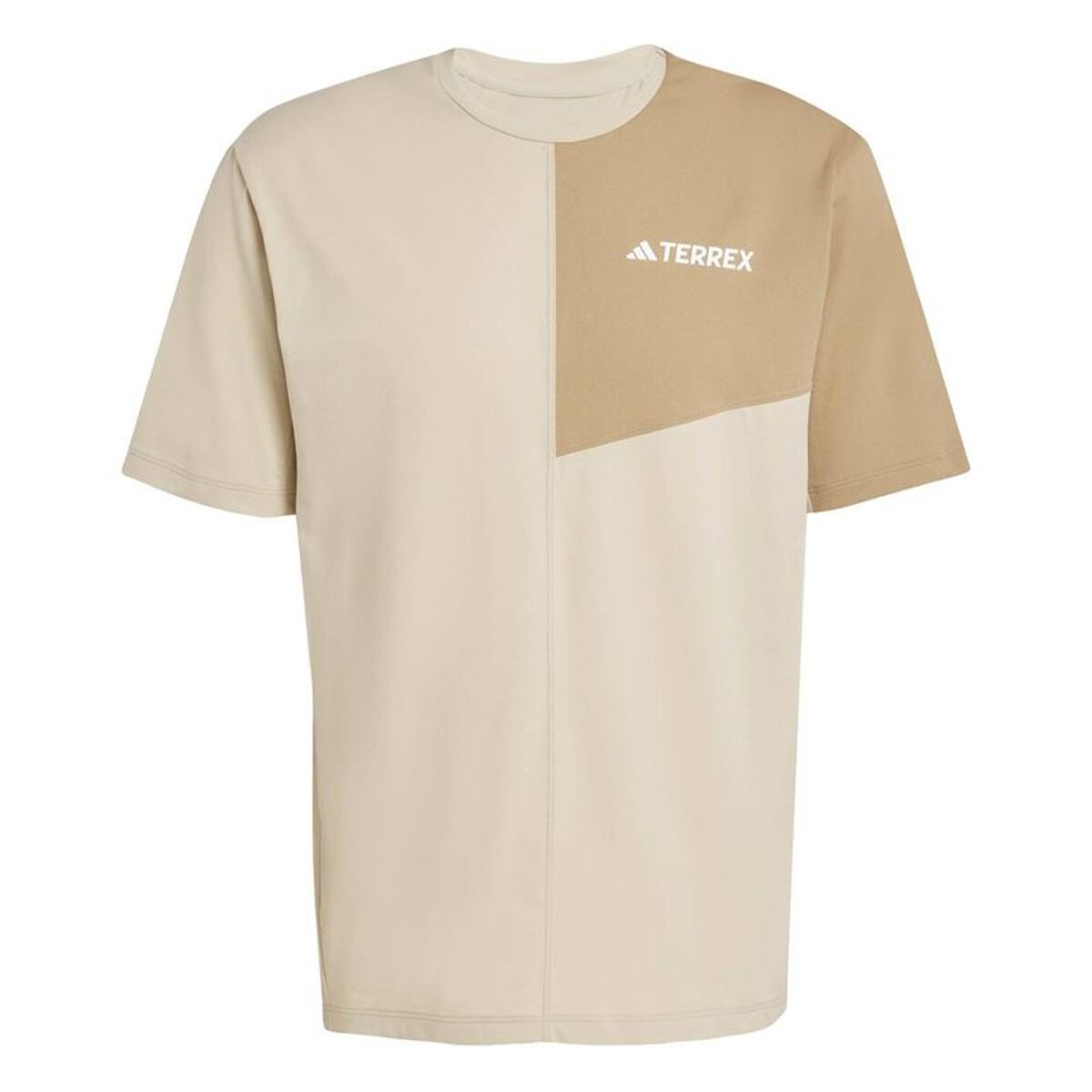 Men’s Short Sleeve T-Shirt Adidas Beige Men’s Short Sleeve T-Shirt Adidas Beige