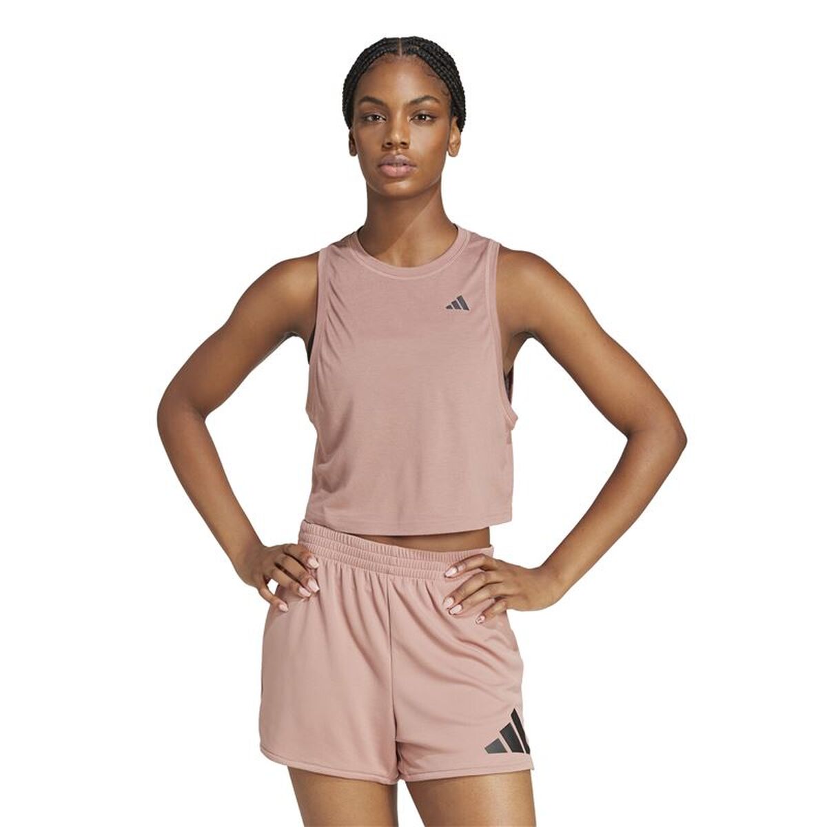 Women’s Sleeveless T-shirt Adidas Purple Fitness