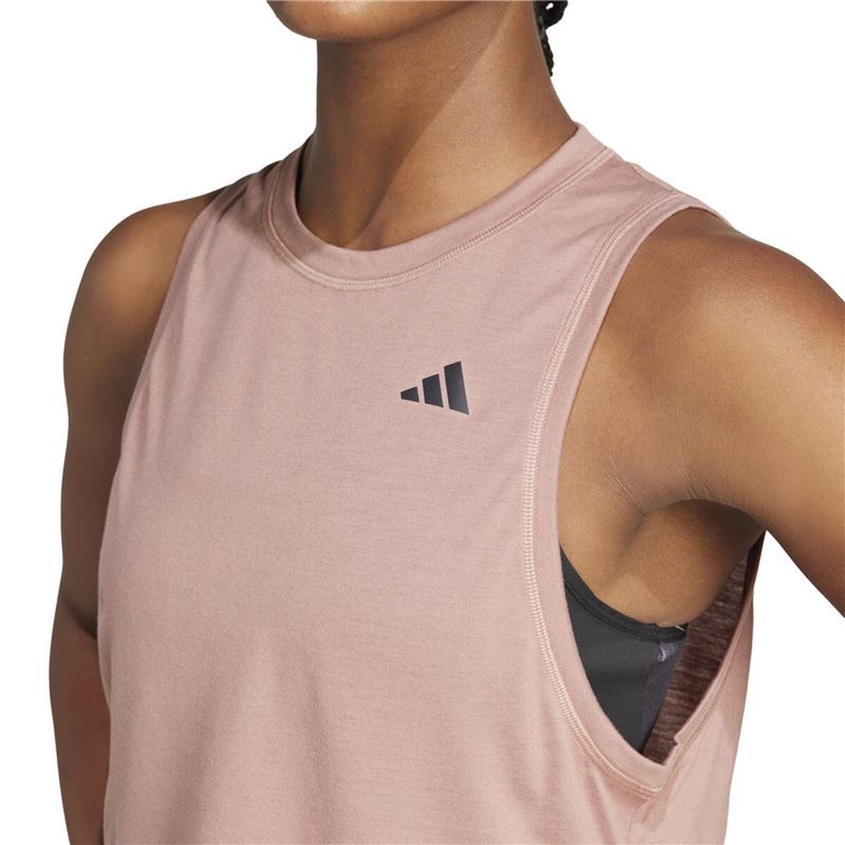 Women’s Sleeveless T-shirt Adidas Purple Fitness