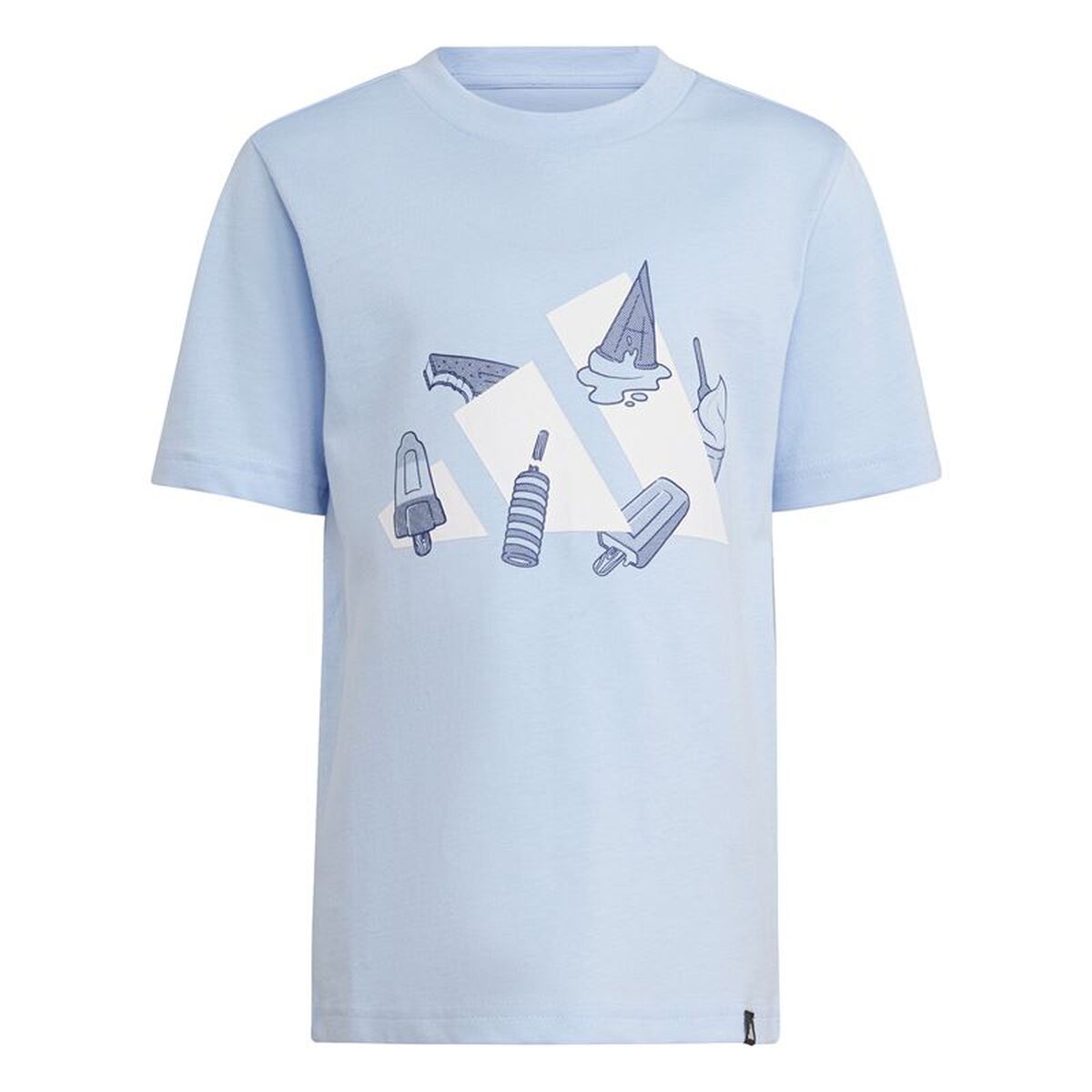 Child’s Short Sleeve T-Shirt Adidas Lk Ice Sky blue Child’s Short Sleeve T-Shirt Adidas Lk Ice Sky blue