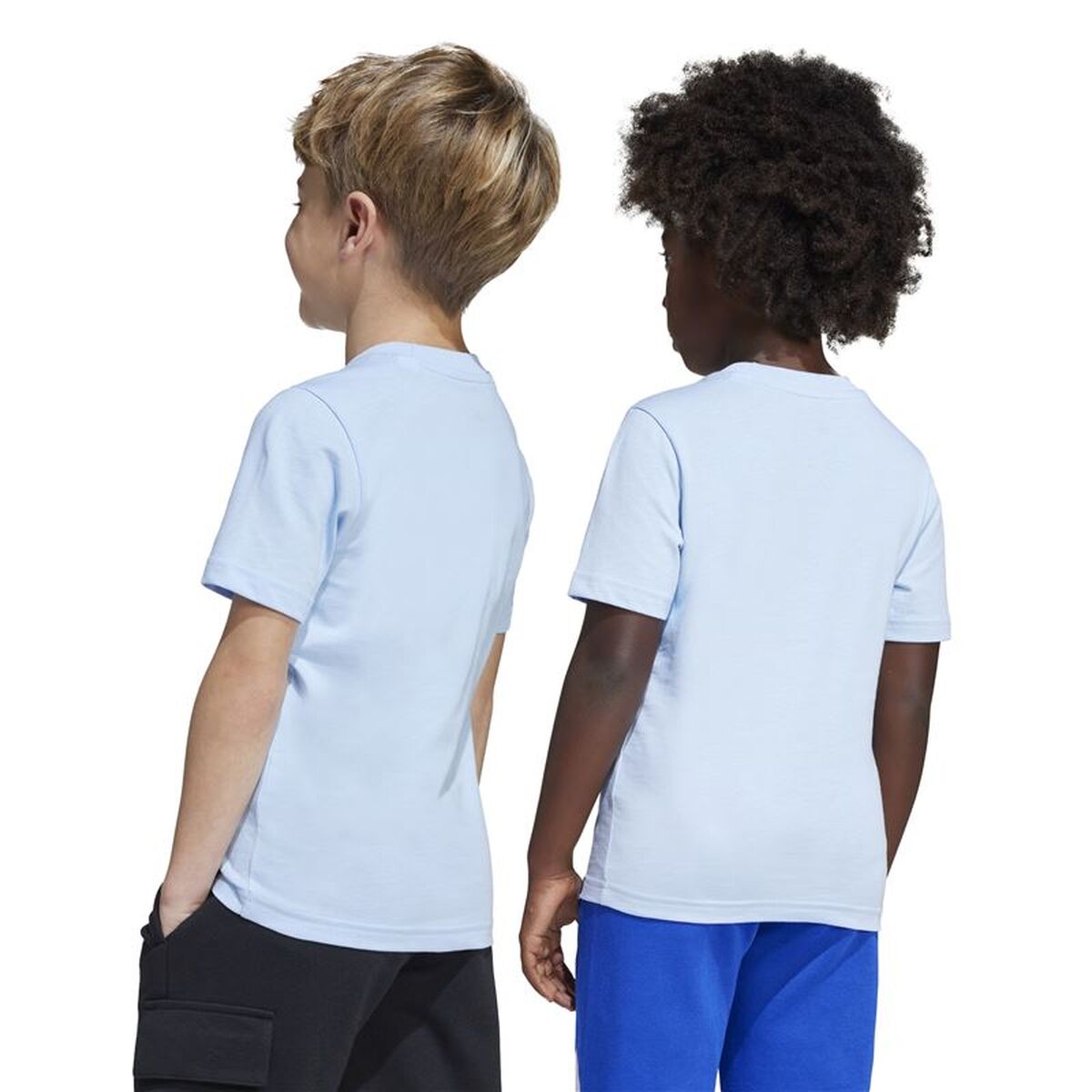 Child’s Short Sleeve T-Shirt Adidas Lk Ice Sky blue