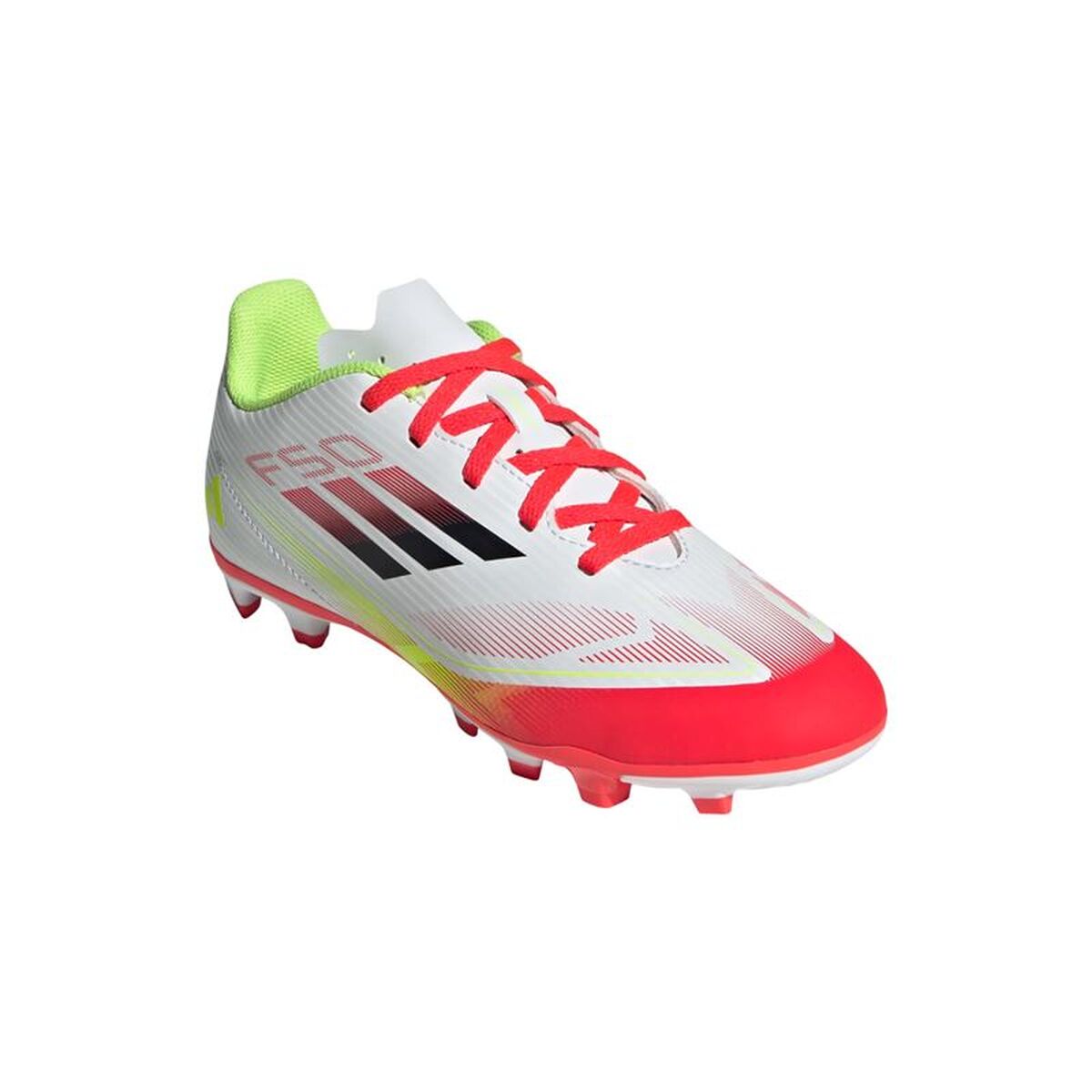 Childrens Football Boots Adidas F50 Club Fg/Mg White