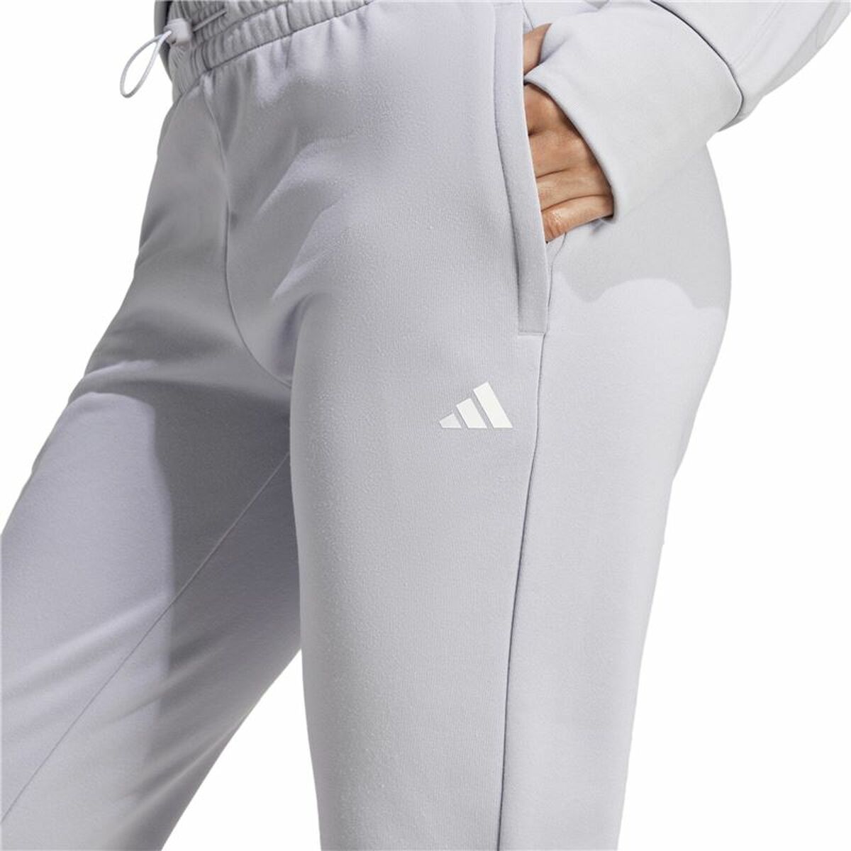 Long Sports Trousers Adidas Aeroready Game Go Grey Lady