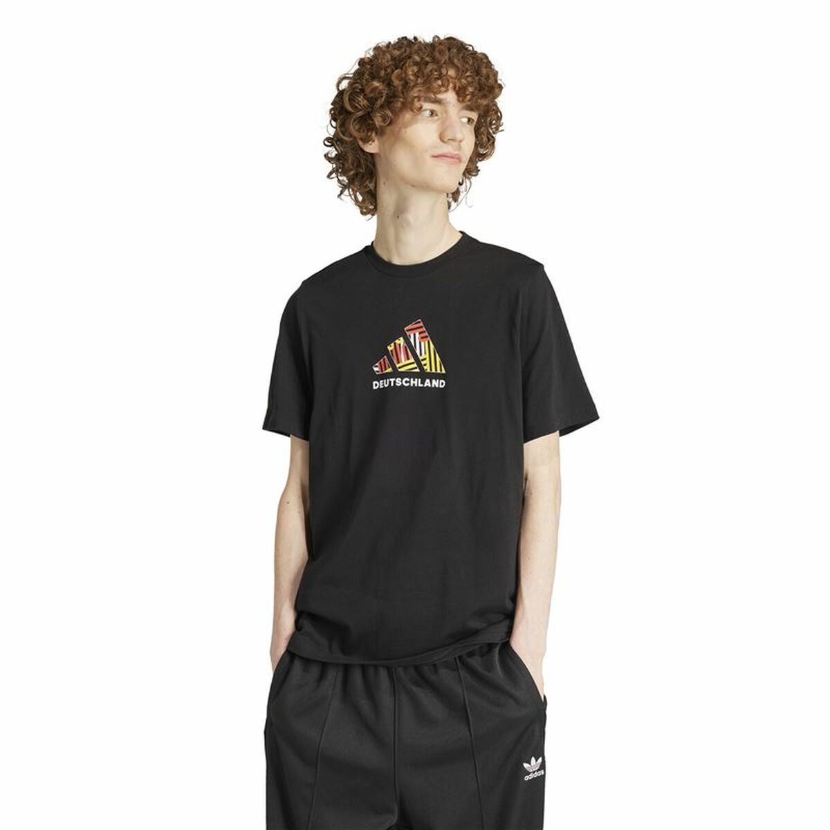 Men’s Short-sleeved Football Shirt Adidas Football Germany Fan Graphic (XL)