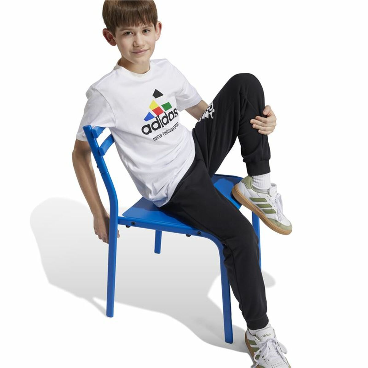 Child’s Short Sleeve T-Shirt Adidas Nations White