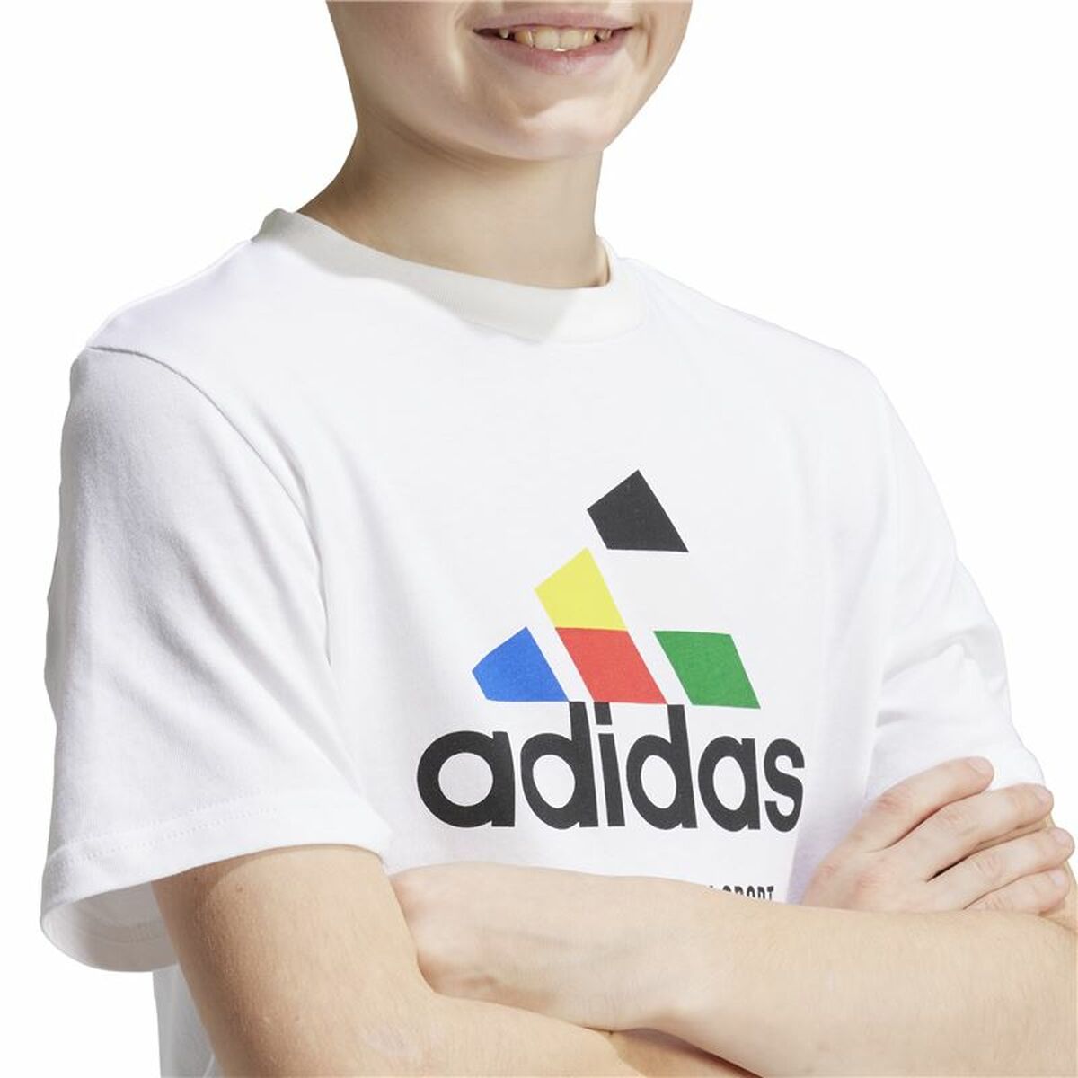 Child’s Short Sleeve T-Shirt Adidas Nations White