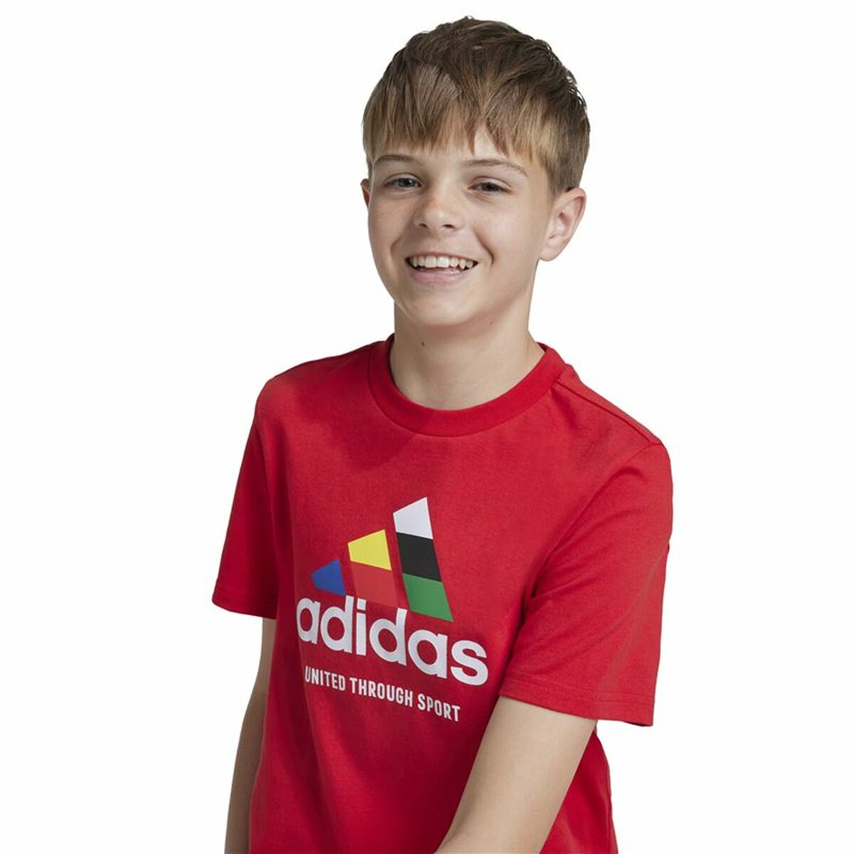 Unisex Short Sleeve T-Shirt Adidas Tiro Nations Pack Graphic Red