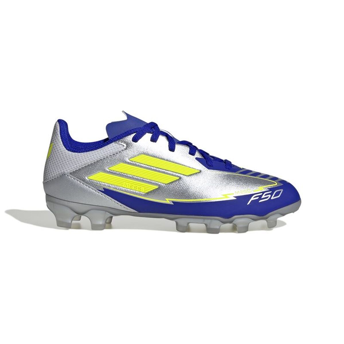 Childrens Football Boots Adidas F50 League Mg Messi Silver Childrens Football Boots Adidas F50 League Mg Messi Silver