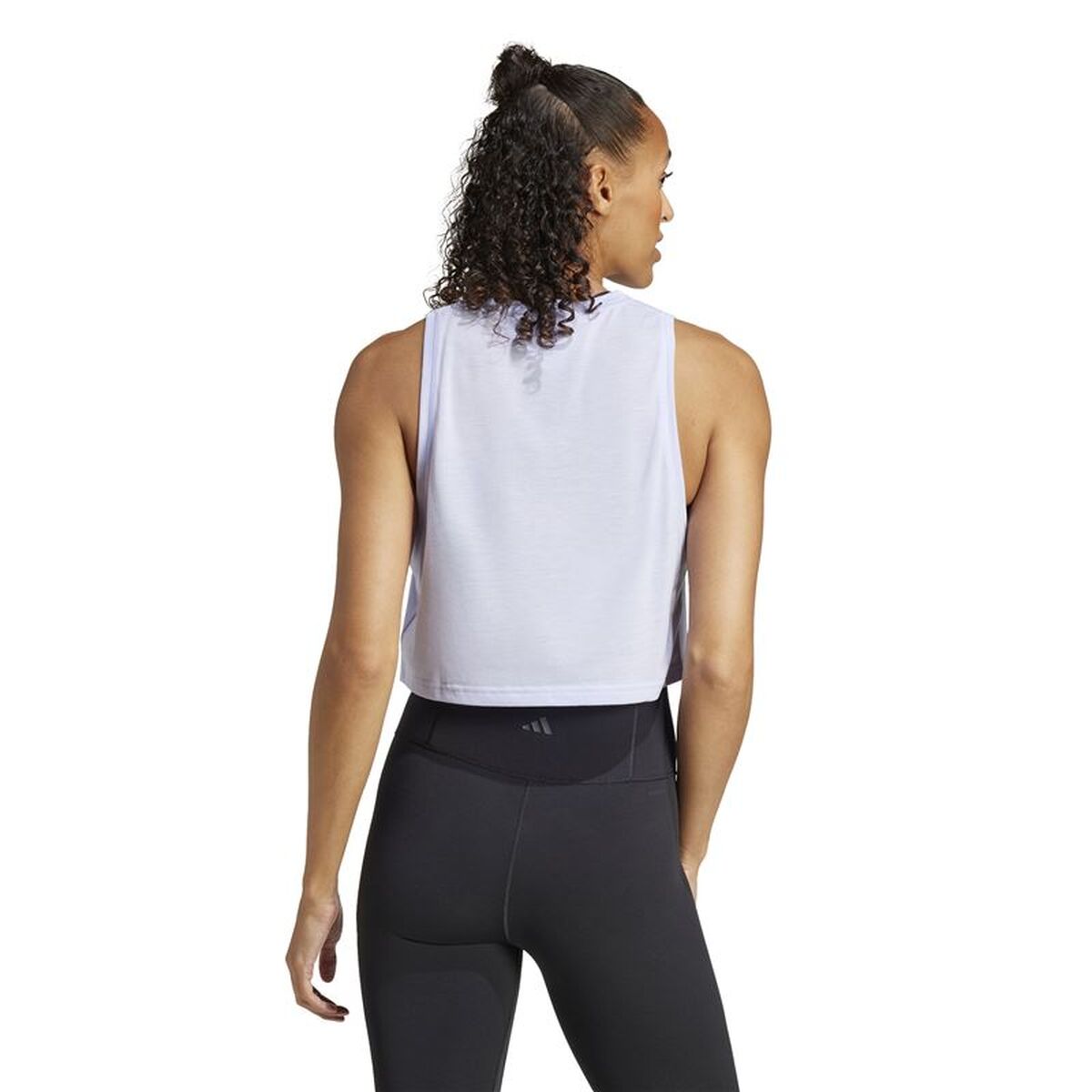 Women’s Sleeveless T-shirt Adidas We Tank Light Blue Fitness