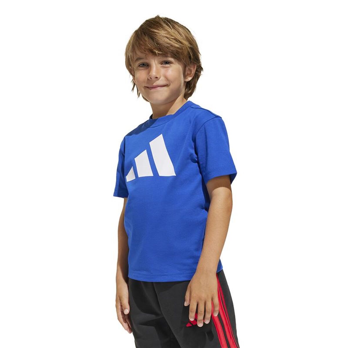 Child’s Short Sleeve T-Shirt Adidas Big Logo Blue
