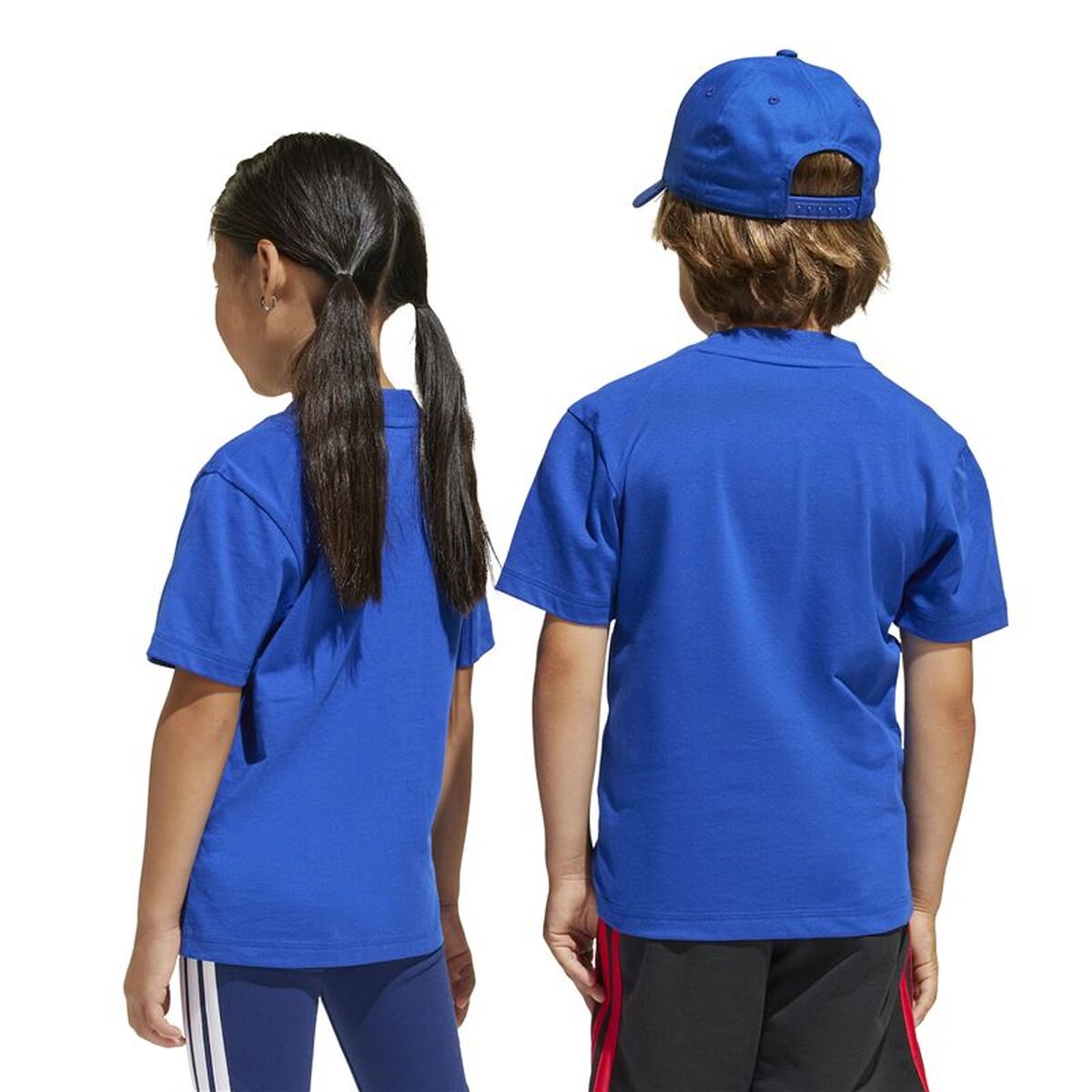 Child’s Short Sleeve T-Shirt Adidas Big Logo Blue