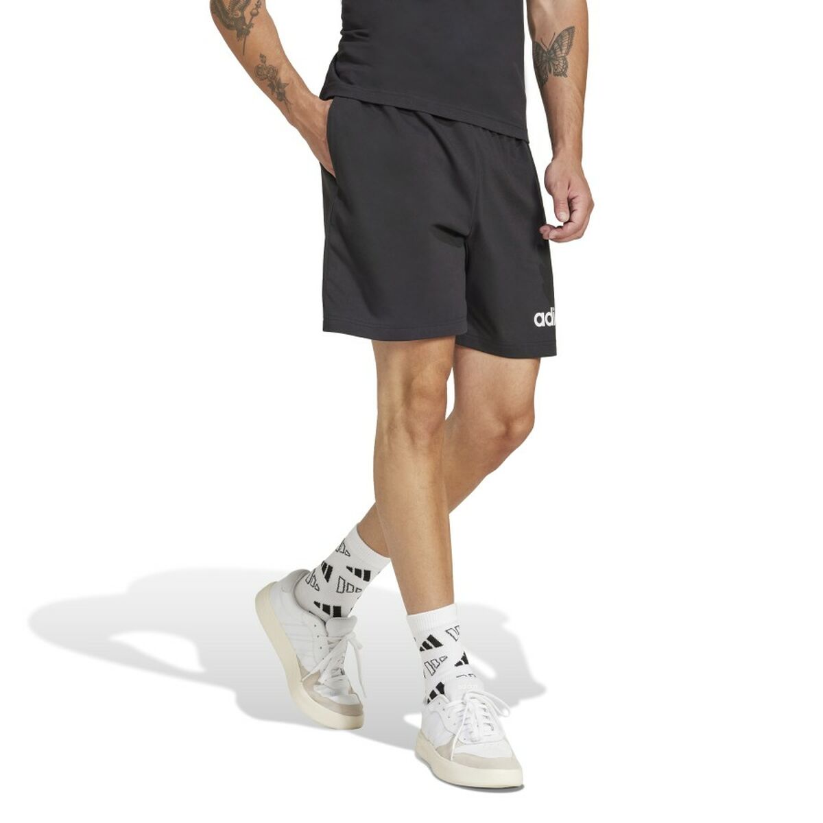 Sports Shorts Adidas M LIN SJ SHO JE9012 Black