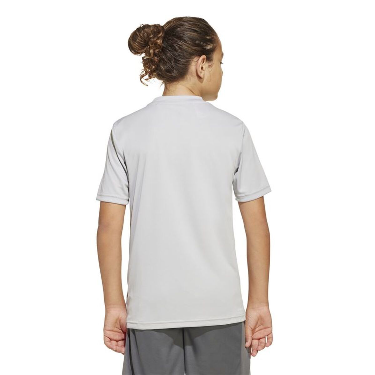 Child’s Short Sleeve T-Shirt Adidas Tr-Essentials Light grey