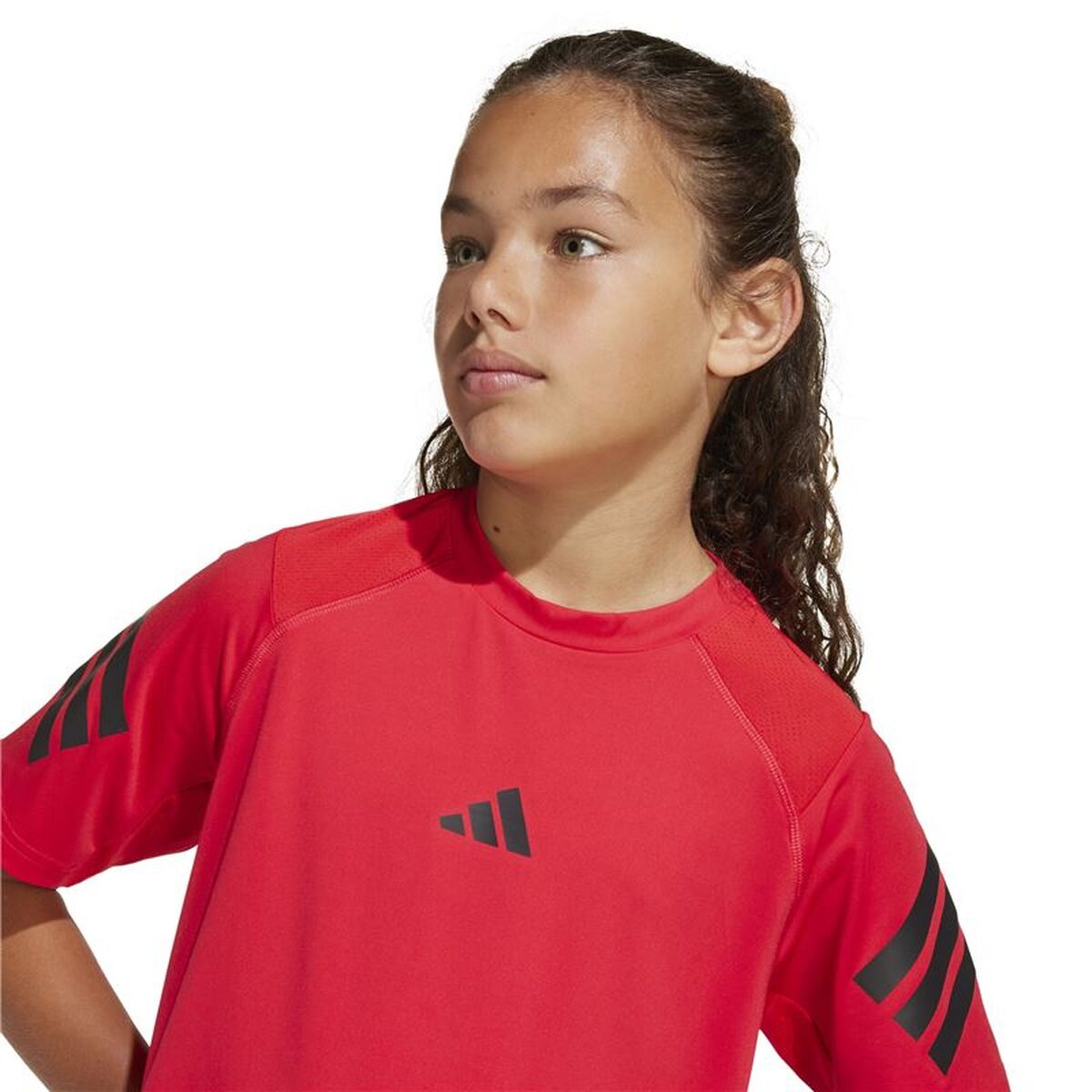 Child’s Short Sleeve T-Shirt Adidas All Sports Red