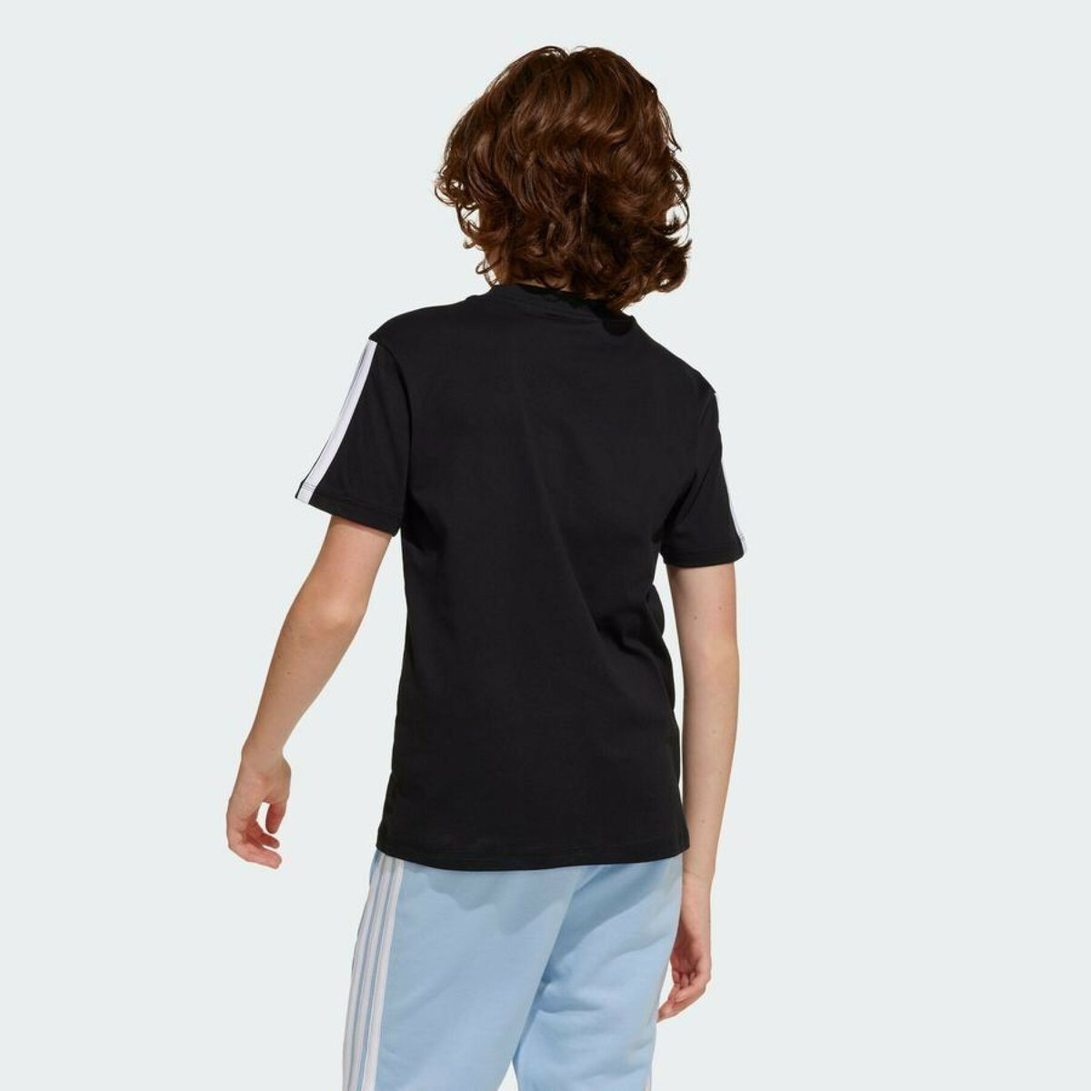 Child’s Short Sleeve T-Shirt Adidas J 3S TEE 160 JD6487 Black