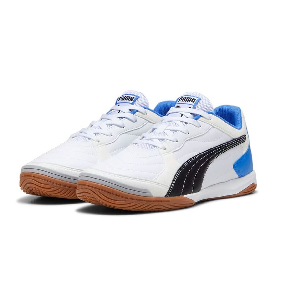 Adult’s Indoor Football Shoes Puma Pressing Iv White Blue