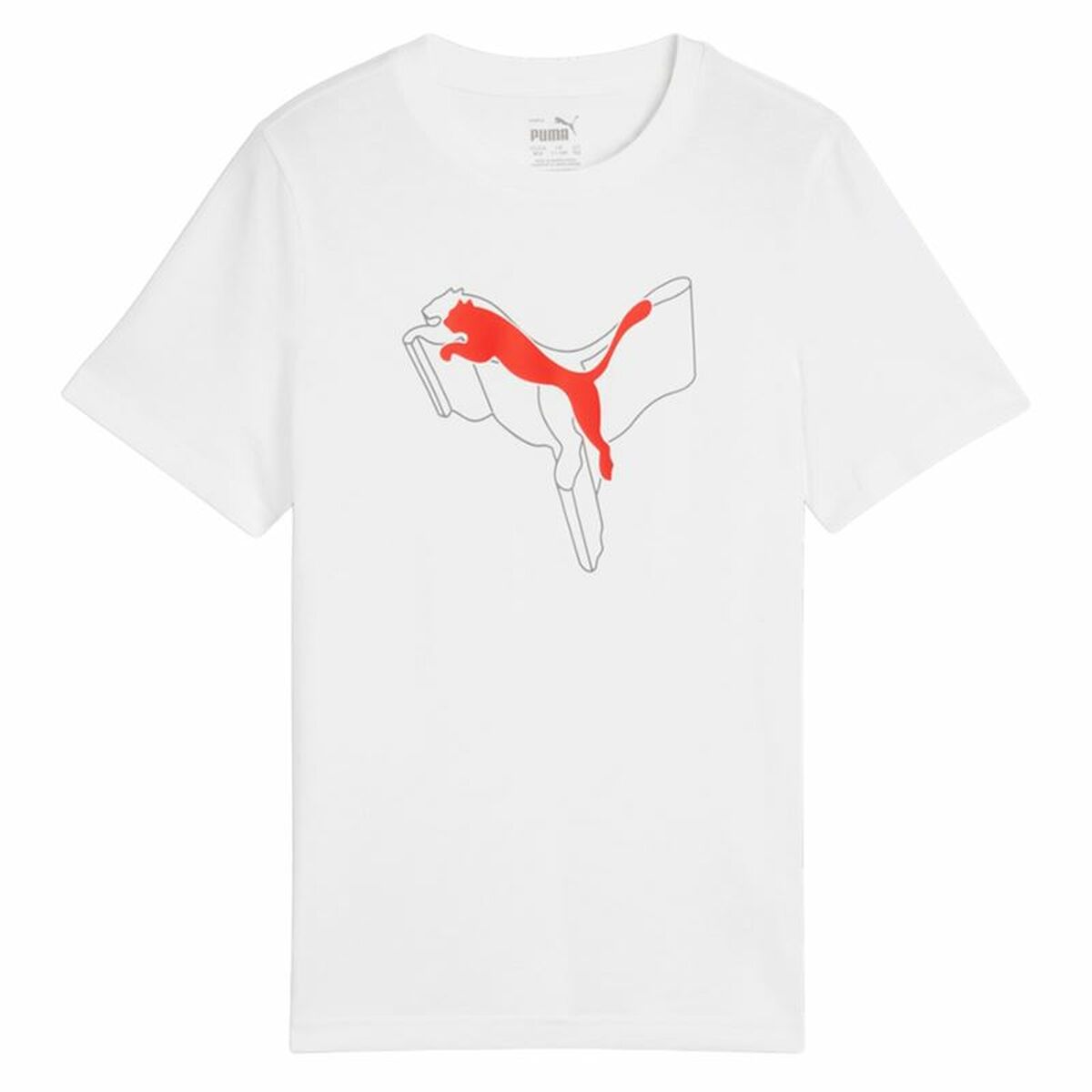 Child’s Short Sleeve T-Shirt Puma Essentials+ Logo Lab Graphic