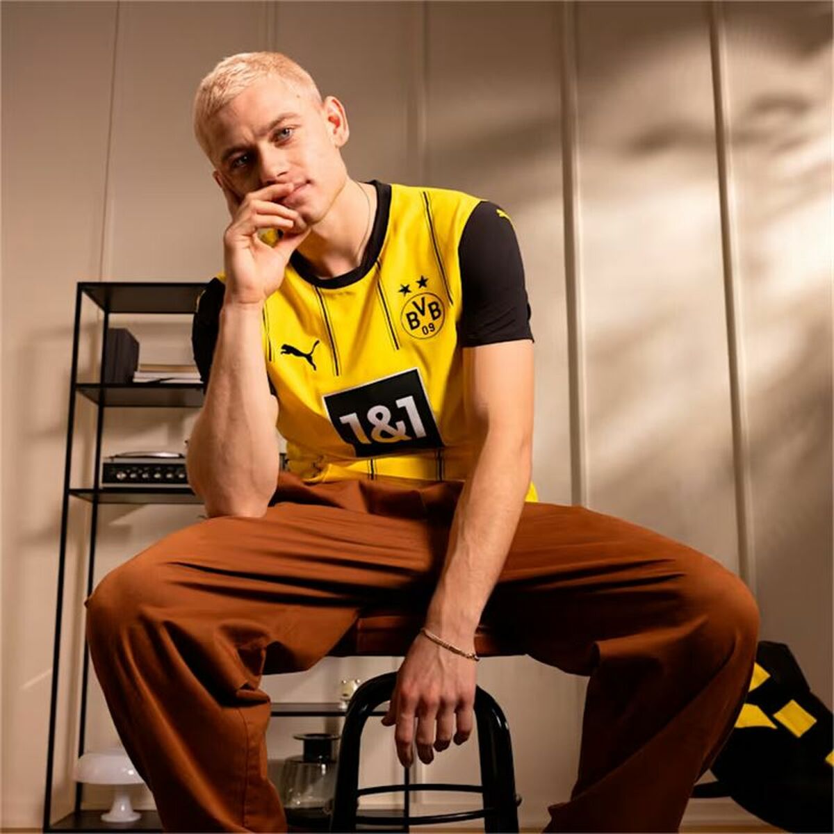 Men’s Short-sleeved Football Shirt Puma Borussia