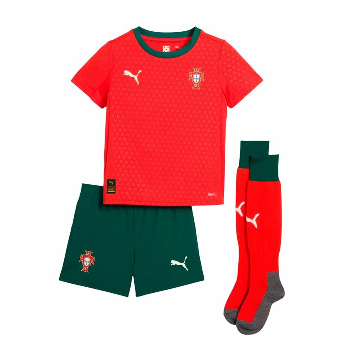 Childrens Tracksuit Puma Portugal Home Minikit Red