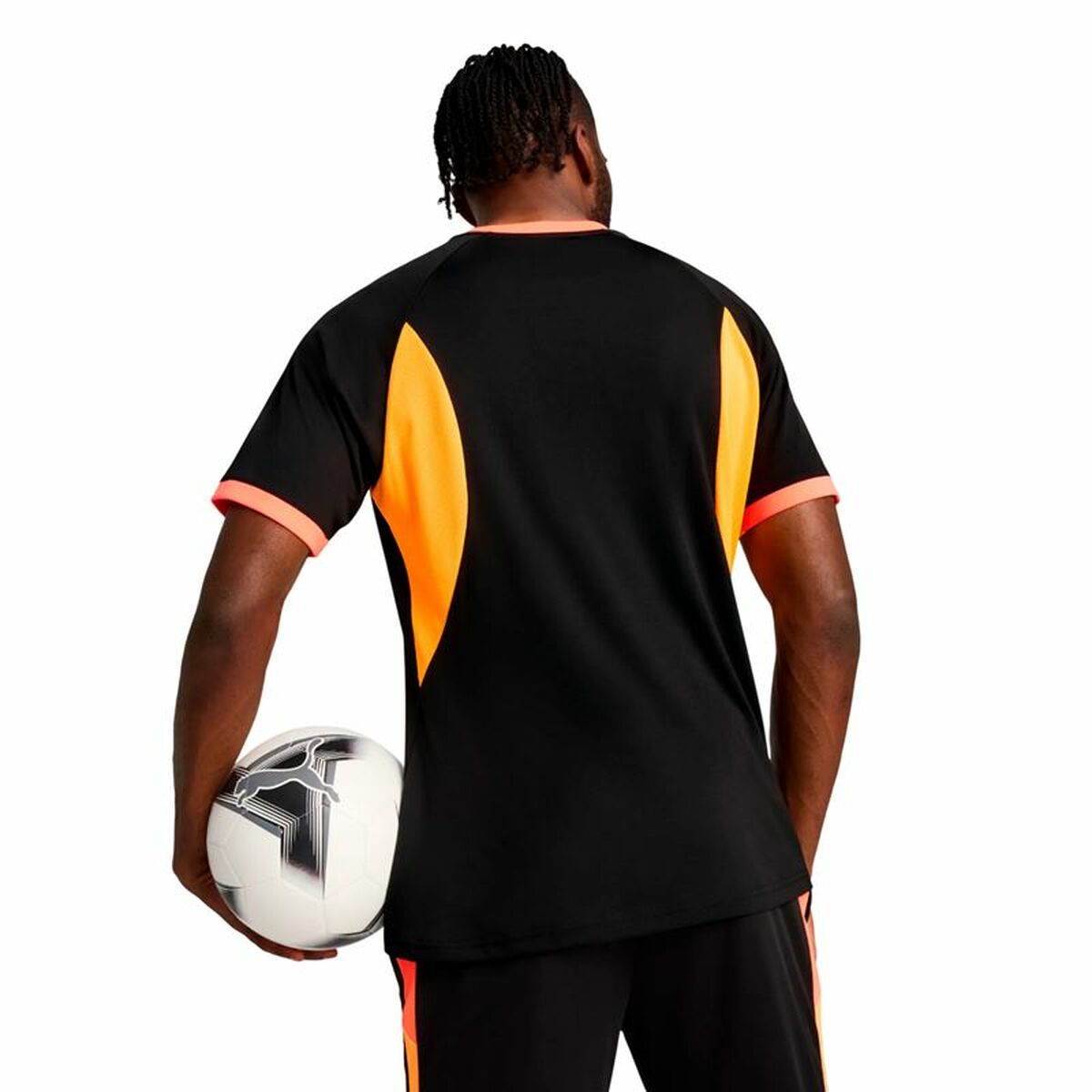 Men’s Short-sleeved Football Shirt Puma Individualliga Black