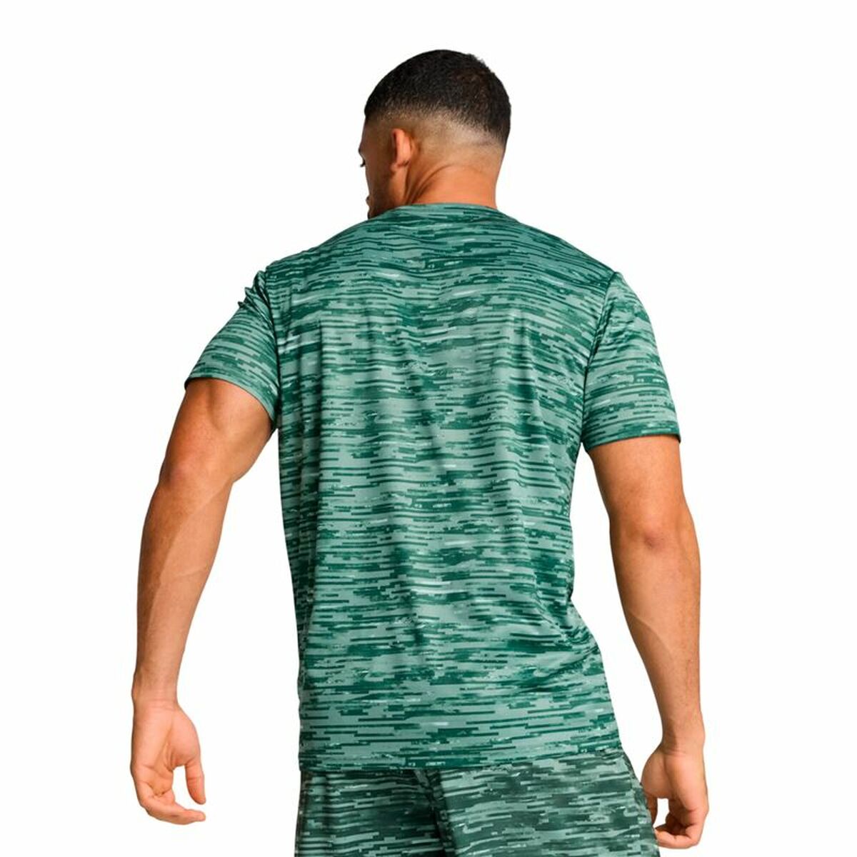 Men’s Short Sleeve T-Shirt Puma Tad Essentials Blue Green