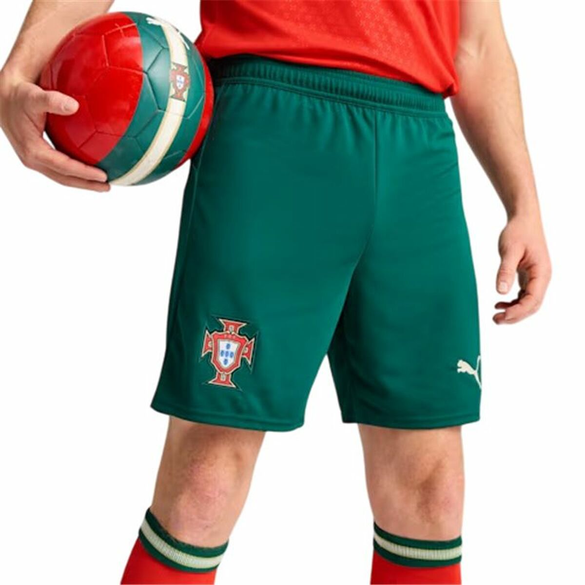 Football Training Trousers for Adults Puma Portugal Green Olive Men Football Training Trousers for Adults Puma Portugal Green Olive Men