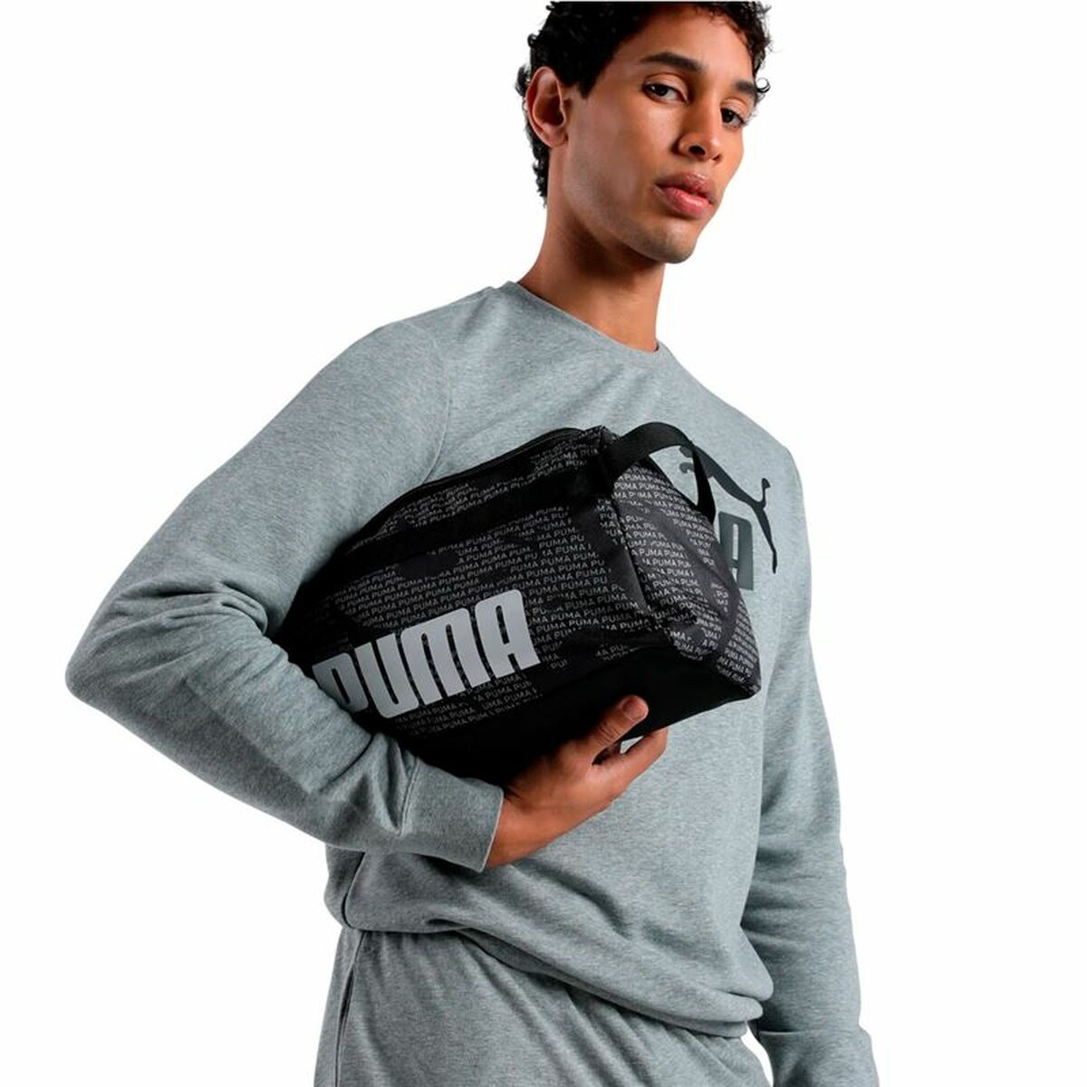 Sports bag Puma Challenger Aop Black