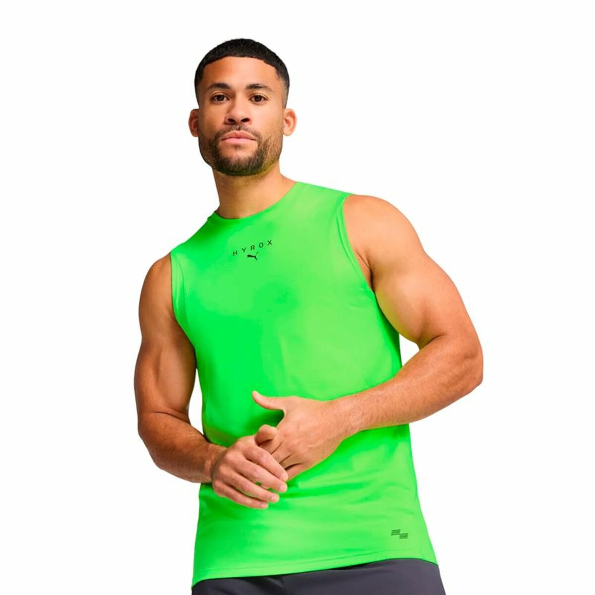 Mens Short Sleeve T-Shirt Puma M X Hyrox Cloud (XL)