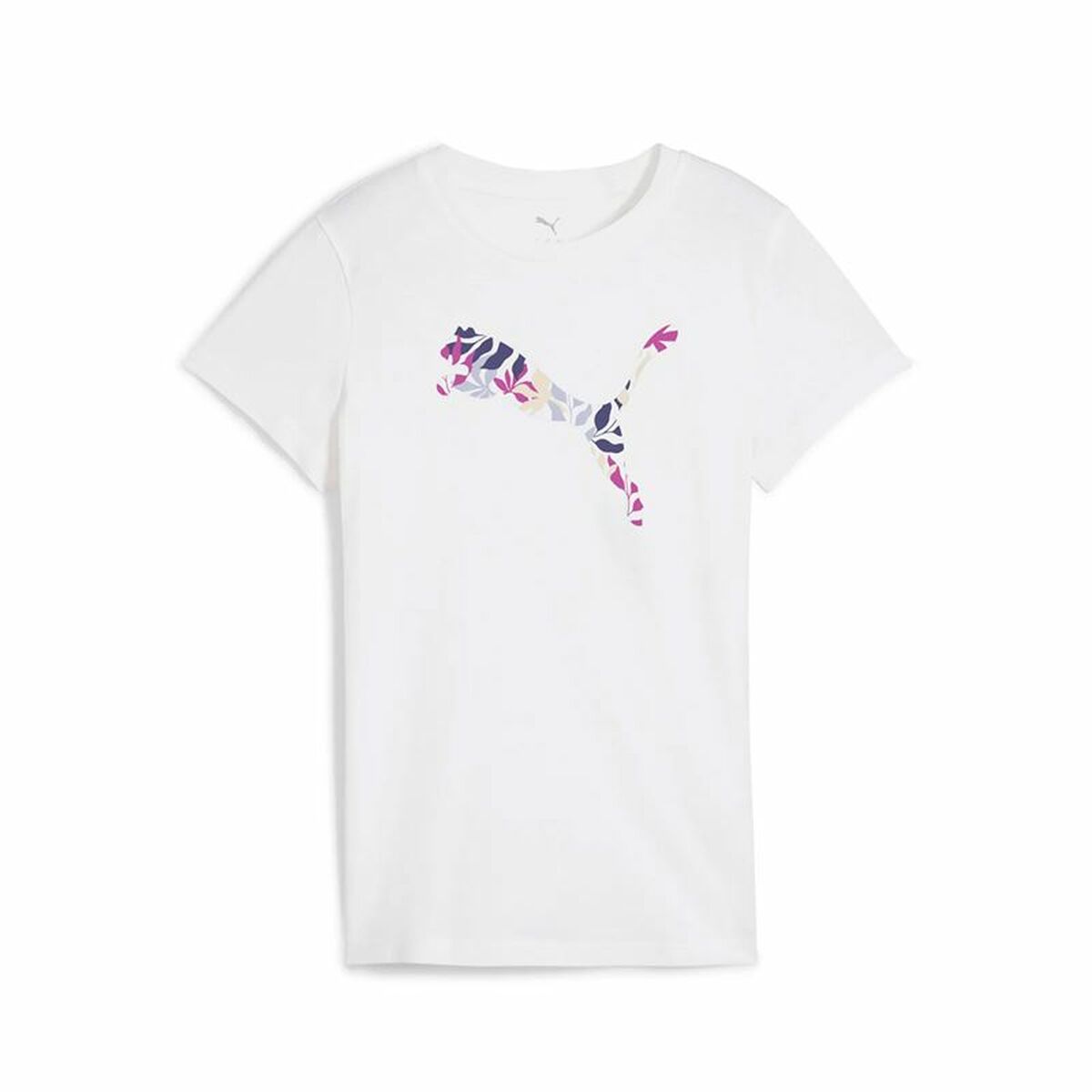 Womens Short Sleeve T-Shirt Puma Graphics Floral White (M) Womens Short Sleeve T-Shirt Puma Graphics Floral White (M)