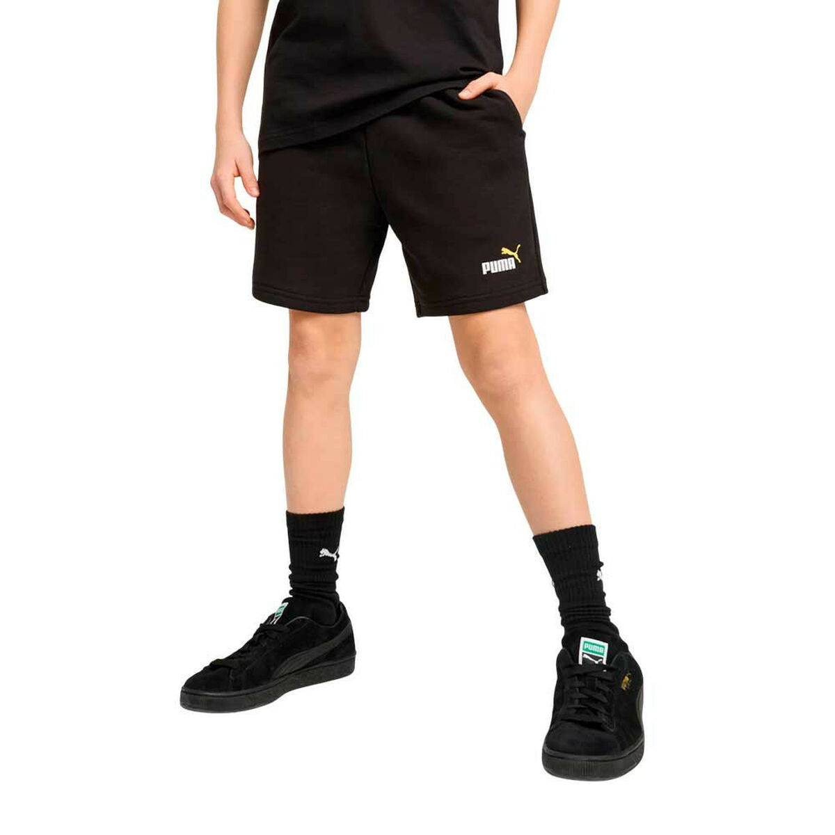 Sport Shorts for Kids Puma ESS 2 COLOR No. 1 Logo Shorts TR B Black