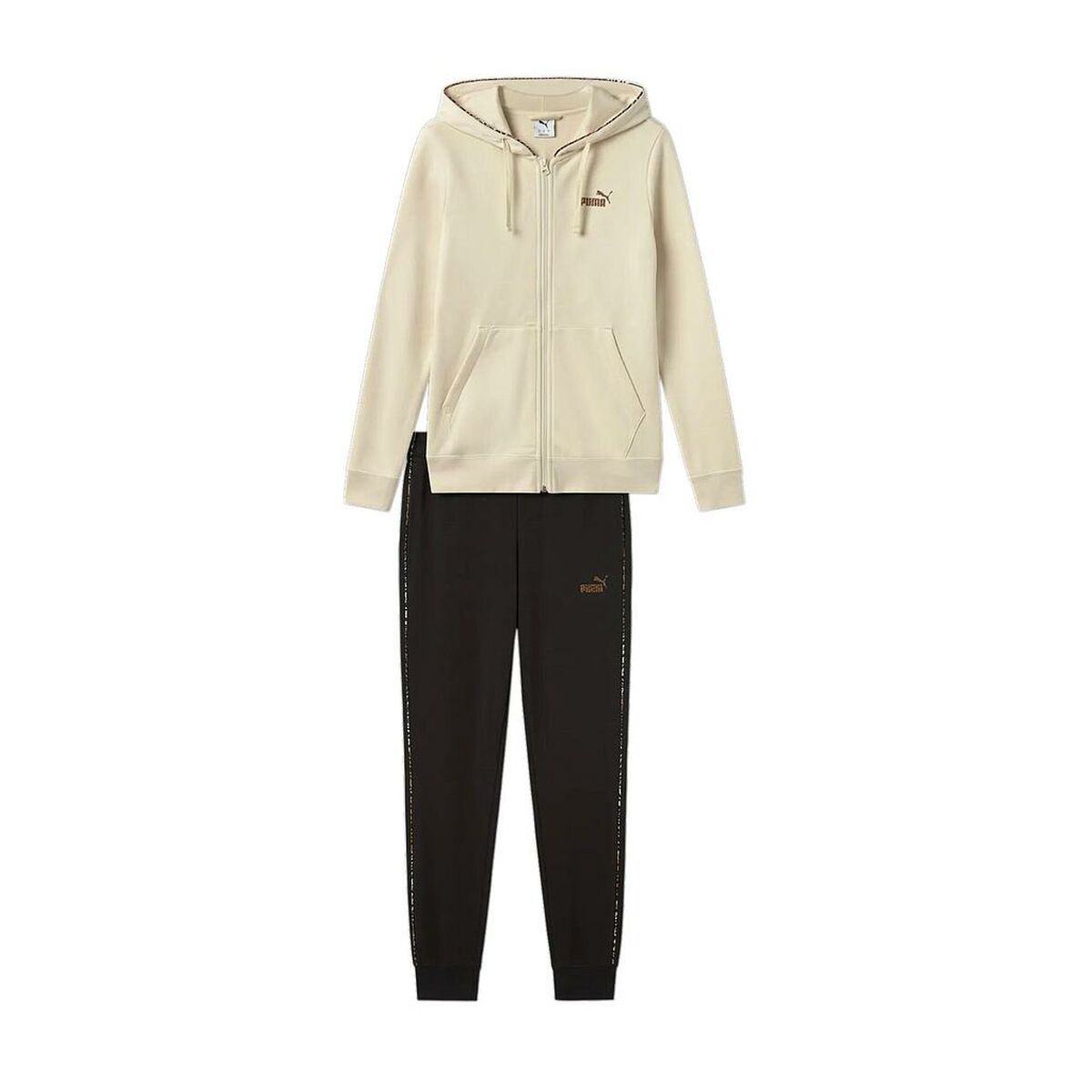 Women’s Tracksuit Puma ESS ANIMAL FZ HOOD SUIT 689001 87 Beige