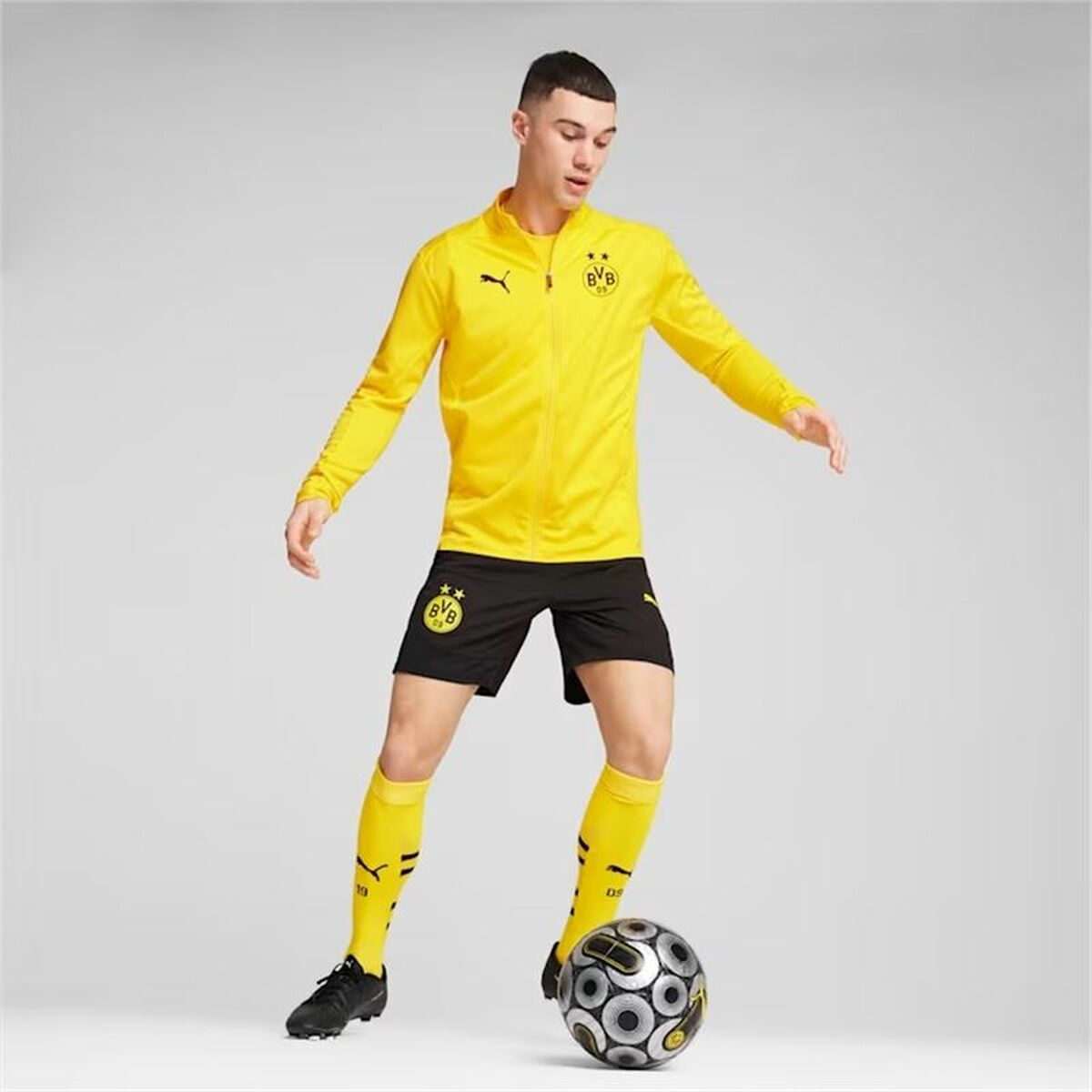 Men’s Sports Jacket Puma Borussia Dortmund Yellow