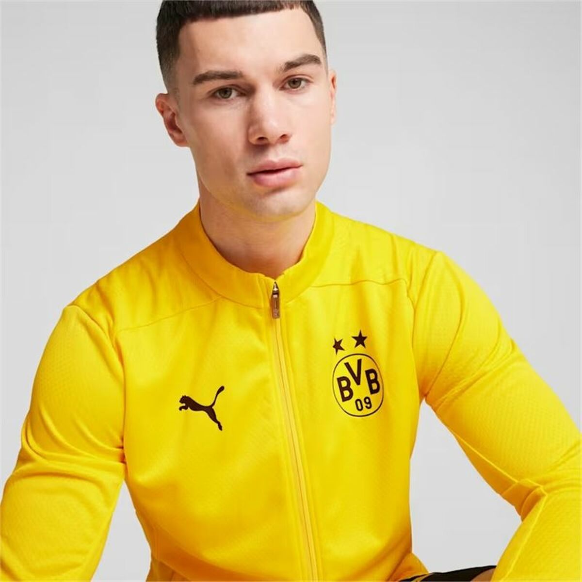 Men’s Sports Jacket Puma Borussia Dortmund Yellow