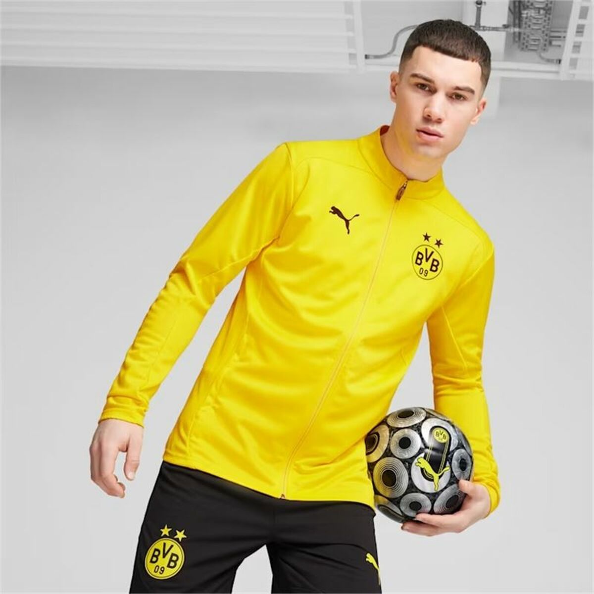 Men’s Sports Jacket Puma Borussia Dortmund Yellow