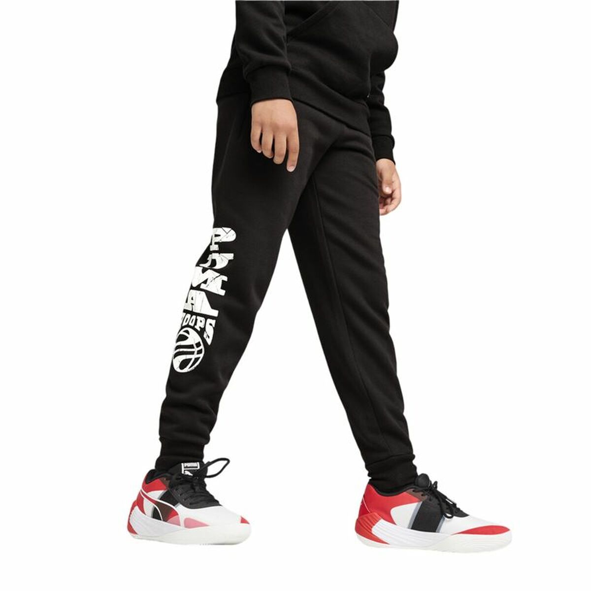 Sport Shorts for Kids Puma Basketball Blueprint Pants Fl. Infantil Black