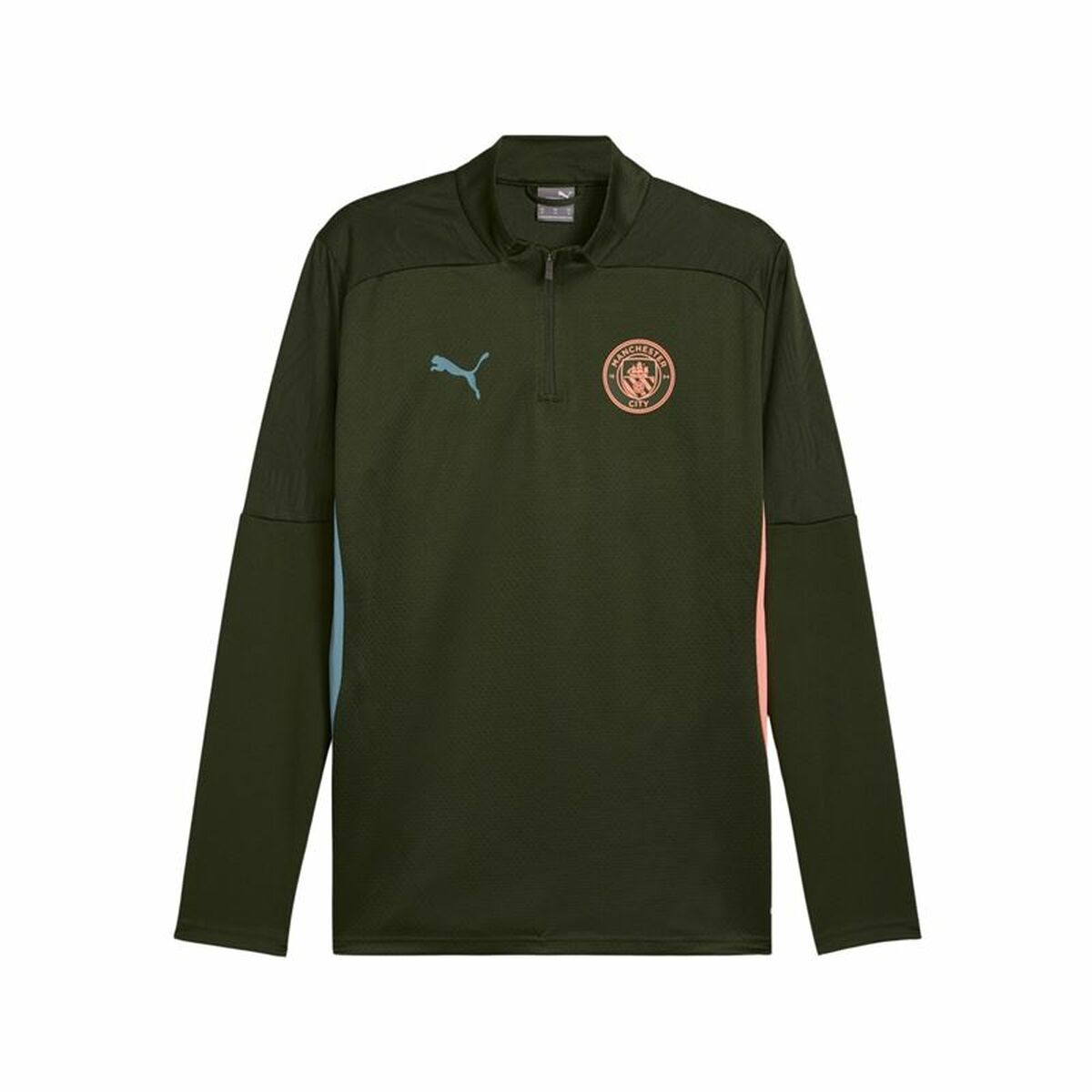 Training Sweatshirt for Adults Puma Manchester City 24/25 Training Olive Training Sweatshirt for Adults Puma Manchester City 24/25 Training Olive