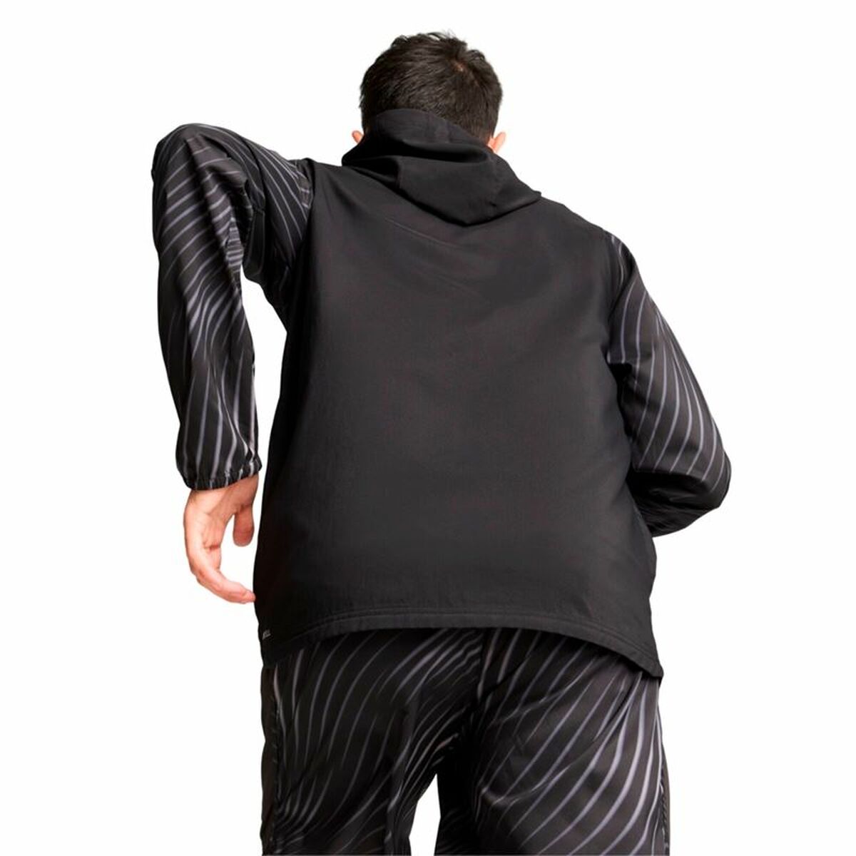 Men’s Sports Jacket Puma Run Favorite Aop Woven Black