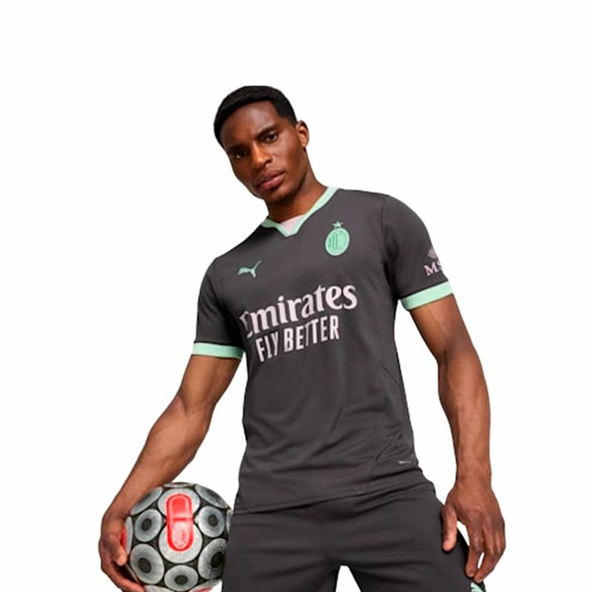 Men’s Short-sleeved Football Shirt Puma AC Milan