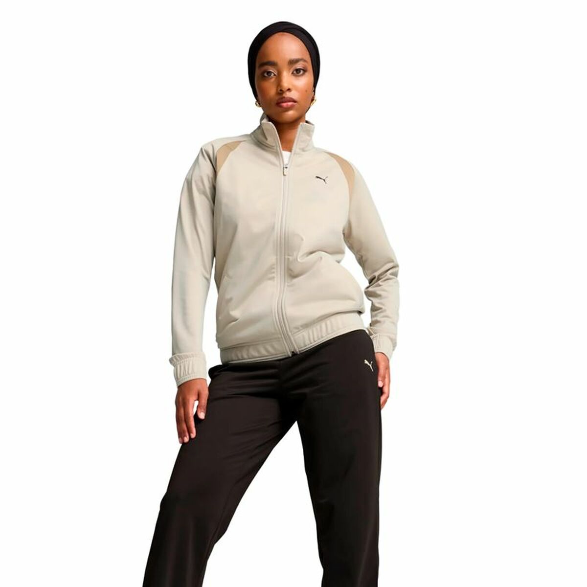 Women’s Tracksuit Puma Classic Tricot Suit Op Beige