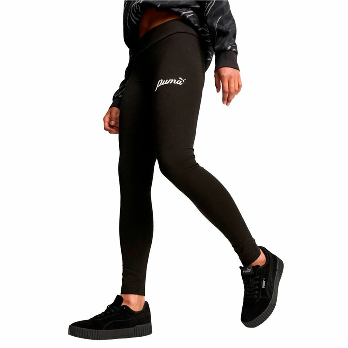 Sport leggings for Women Puma Essentials + Script Black Sport leggings for Women Puma Essentials + Script Black