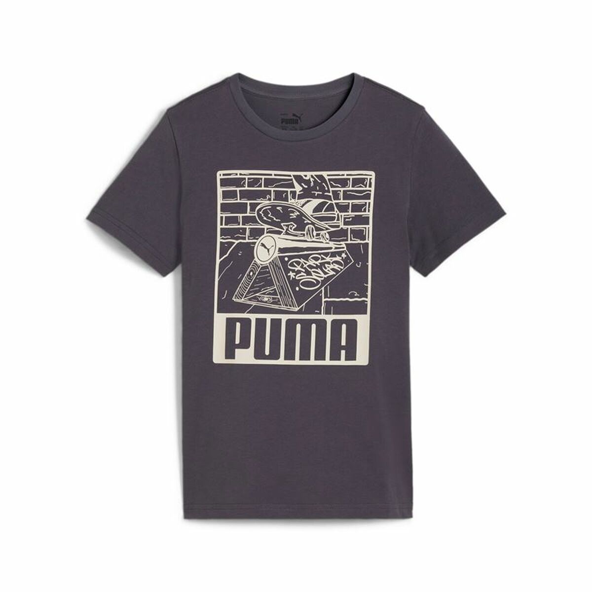 Child’s Short Sleeve T-Shirt Puma Purple Child’s Short Sleeve T-Shirt Puma Purple