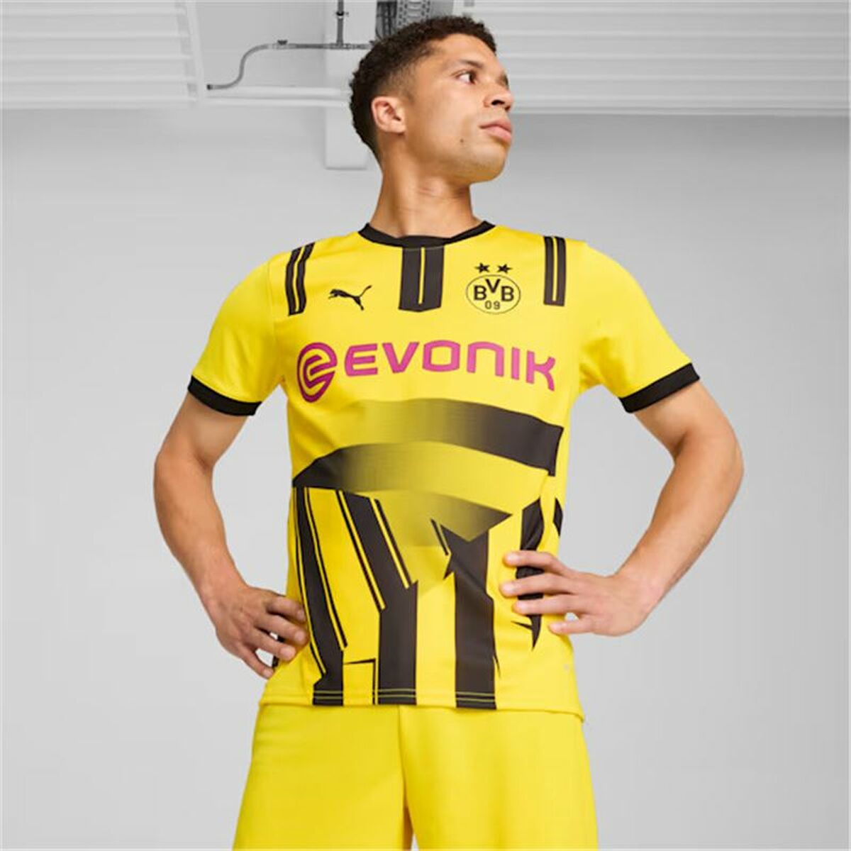 Men’s Short-sleeved Football Shirt Puma Borussia Dortmund copa 24/25